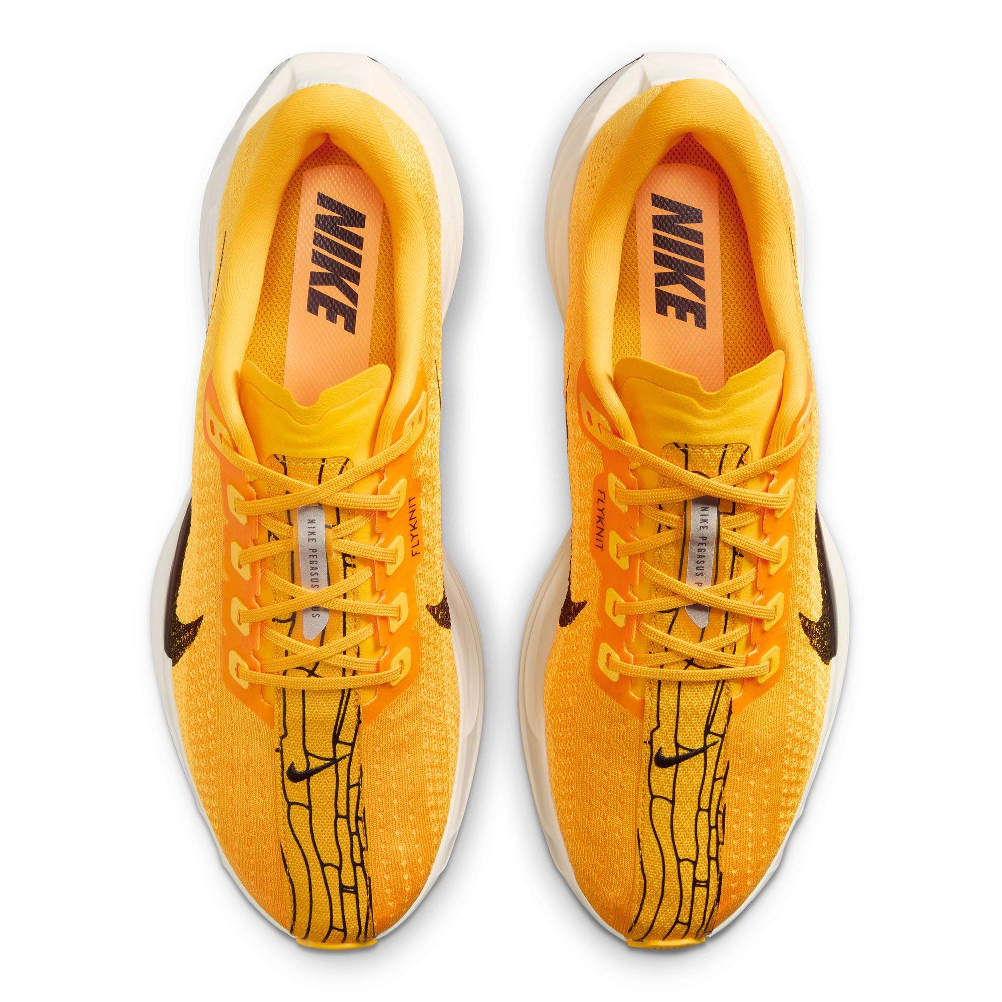 Gold/Blk-Orange - Nike - Pegasus Plus LV8 Mens Running Shoes - 4