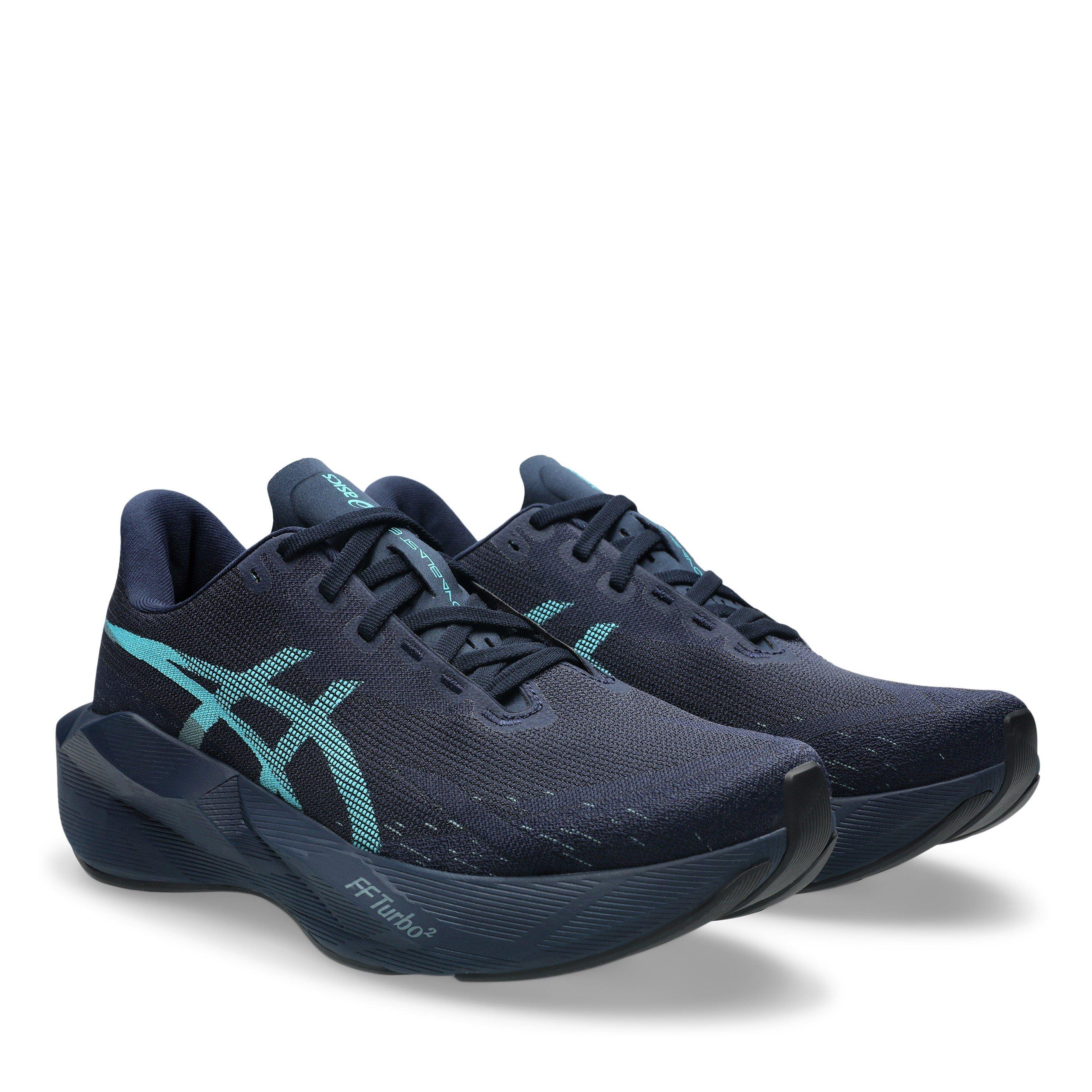 Midnight/Aqua - Asics - Asics Novablast 6 Mens Running Shoes - 4