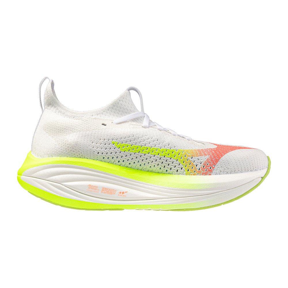 White/Flamingo - Mizuno - Womens Mizuno Neo Vista 3 Every Day Running Shoes - 3