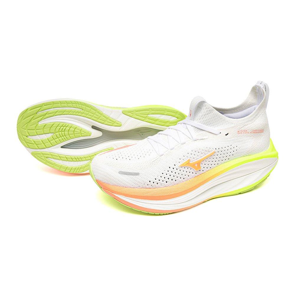 White/Flamingo - Mizuno - Womens Mizuno Neo Vista 3 Every Day Running Shoes - 4