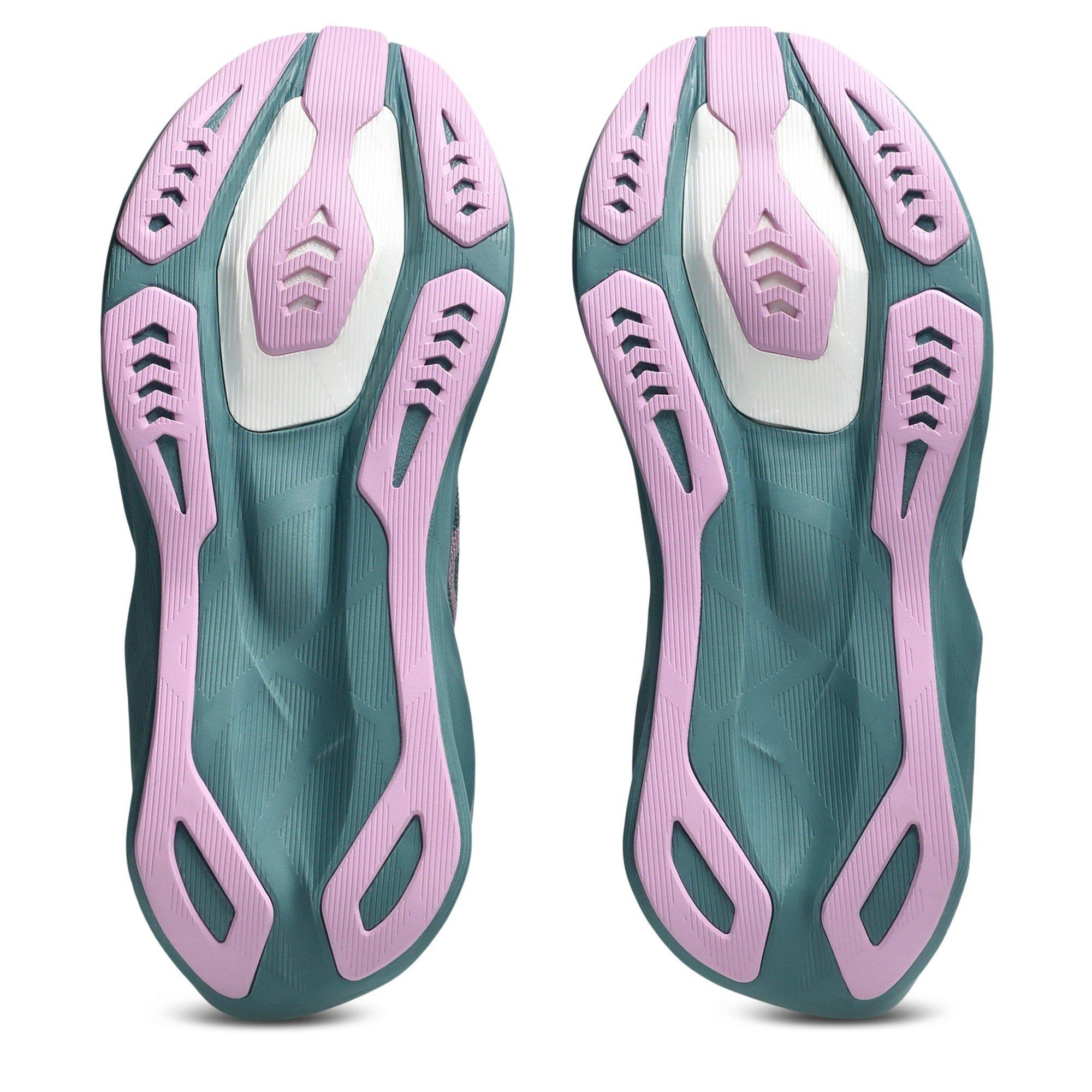 Teal/Lilas brumeux - Asics - Asics Novablast 6 Womens Running Shoe - 3