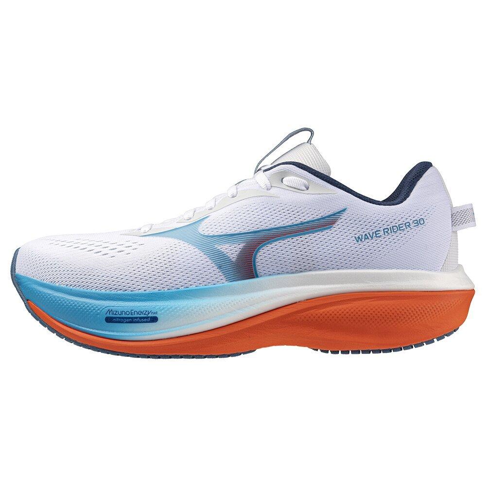 White/Blue Jwl - Mizuno - Men's Wave Rider 30 Road Running Shoes - 1