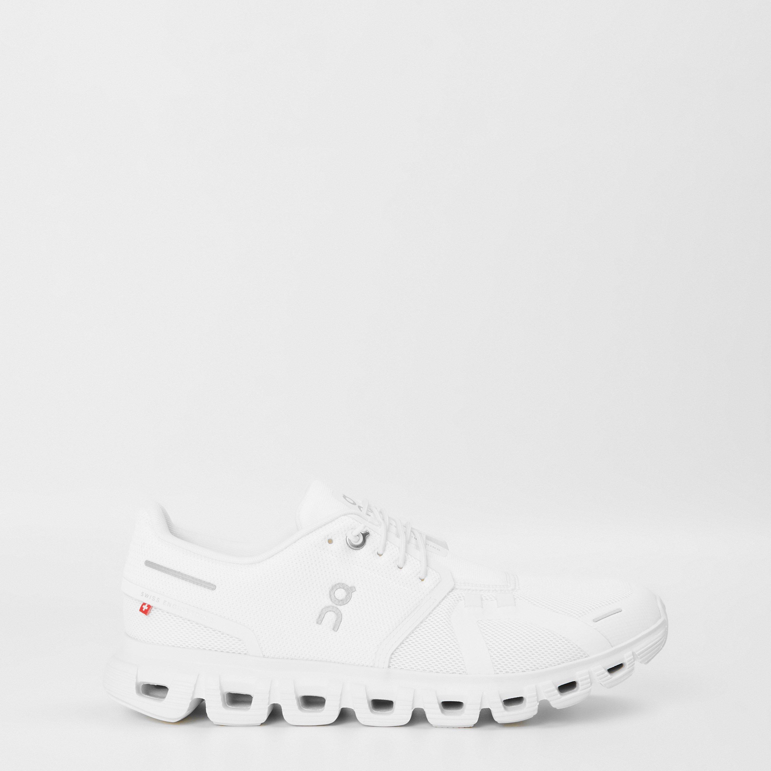 On Womens Cloud 6 Running Shoes - White/White - Size 6 (39)