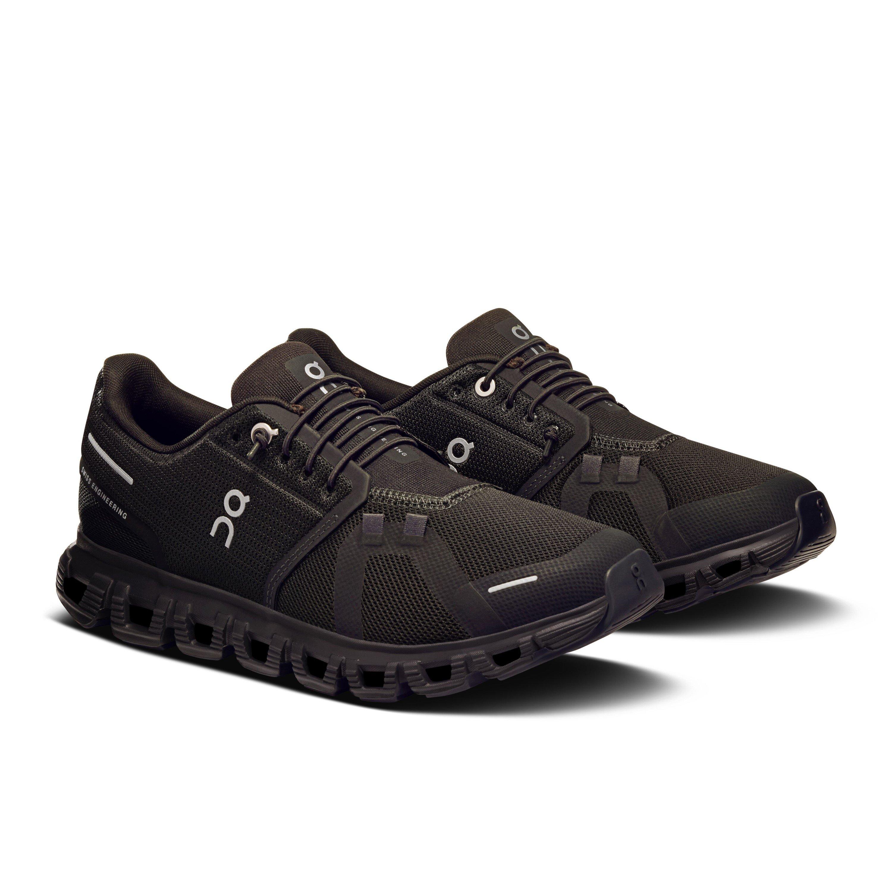 All Black - On - Womens Cloud 6 Running Shoes - 6