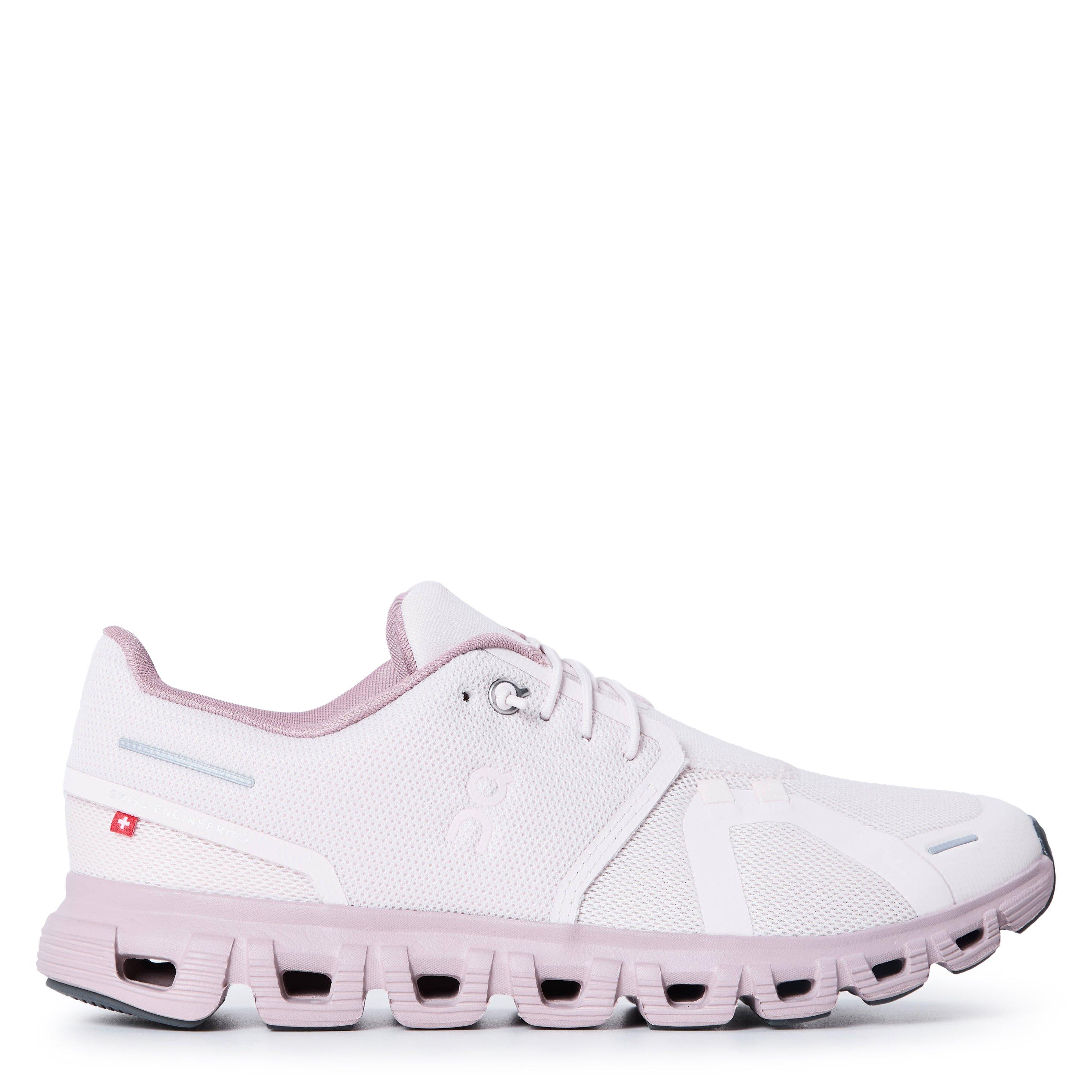 On Womens Cloud 6 Running Shoes - Oyster/Biscuit - Size 6 (39)