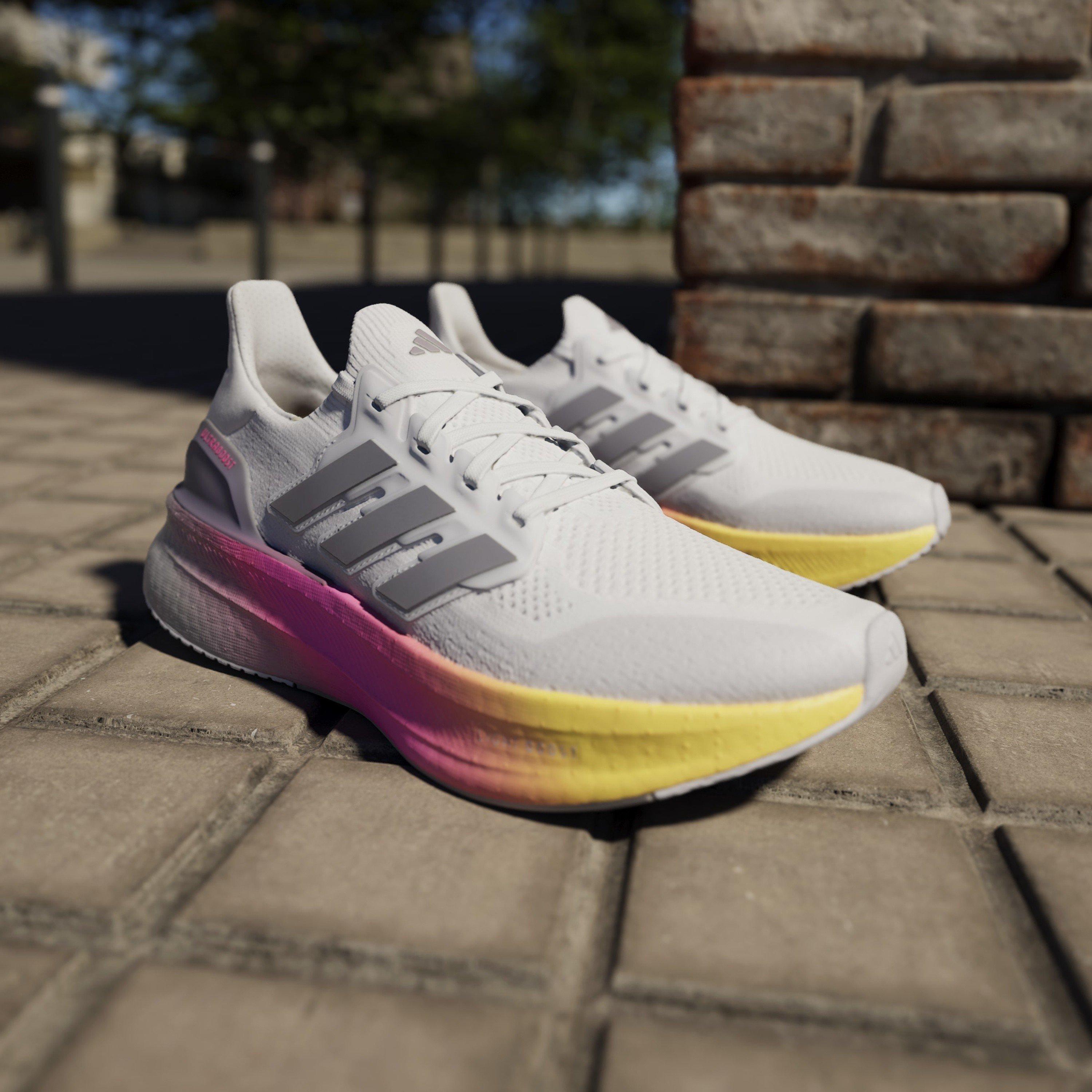 White/Grey/Pink - adidas - Ultraboost 5 Mens Running Shoes - 15