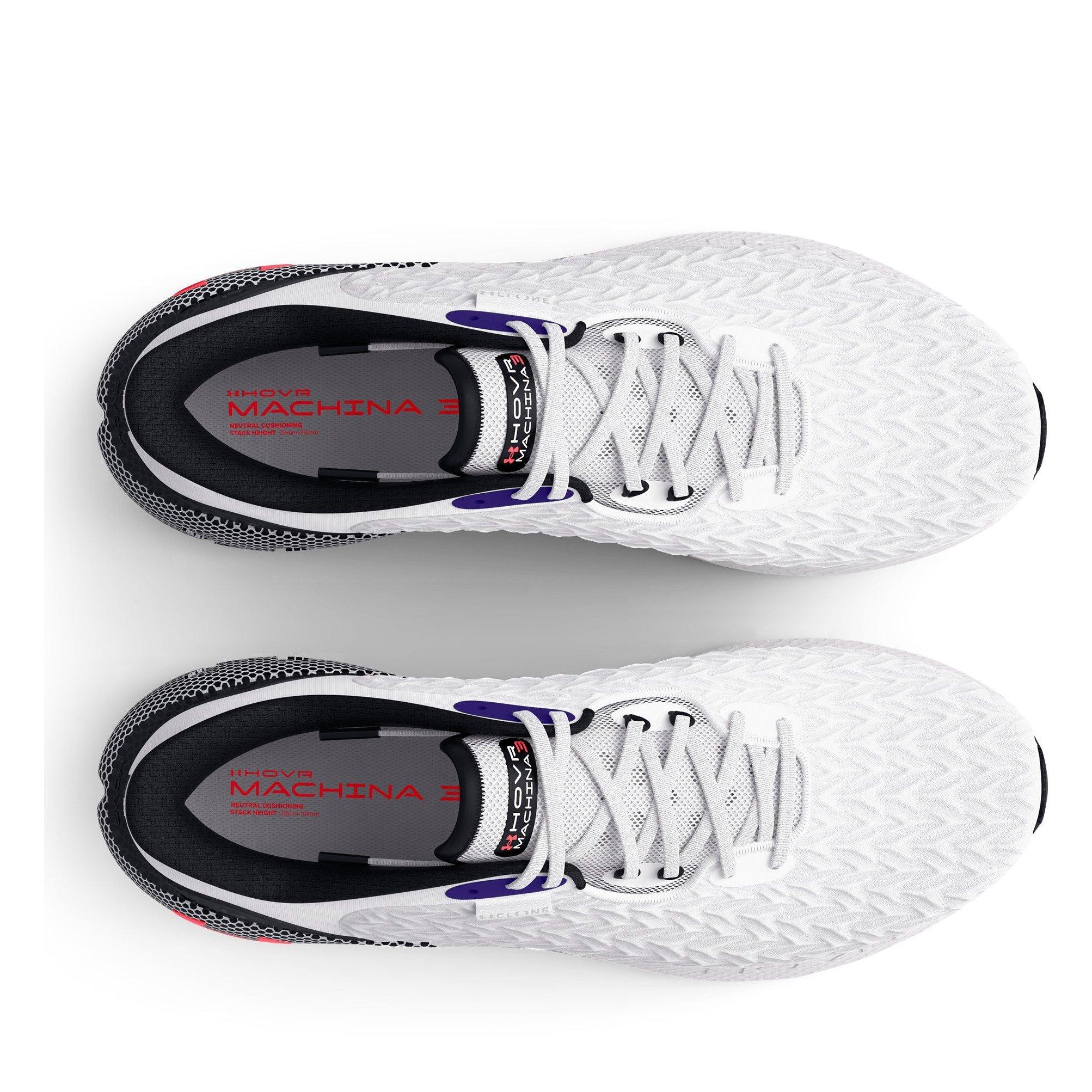 Wit/Zwart - Under Armour - HOVR Machina 3 Clone Men's Running Shoes - 4