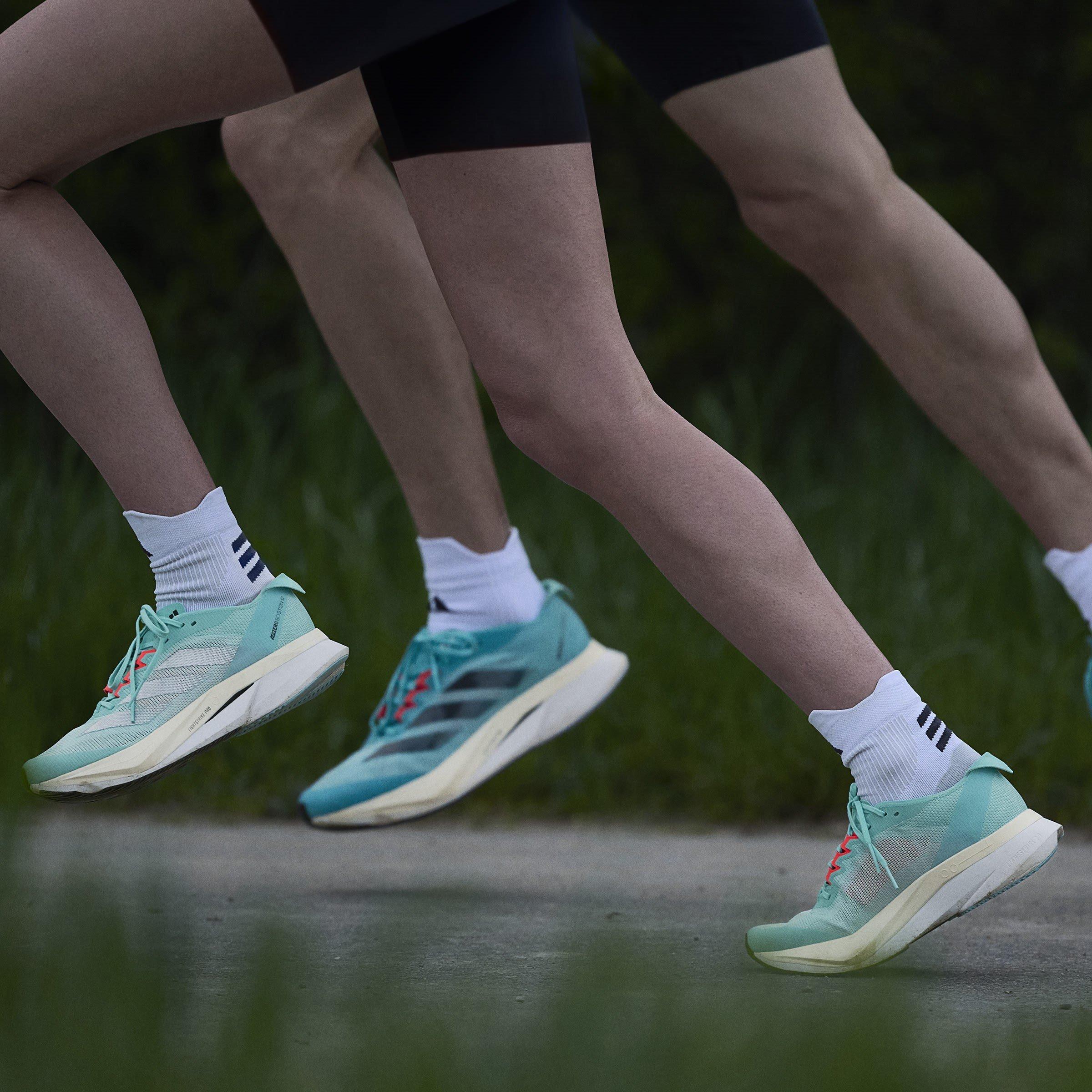 Flash Aqua/Silv - adidas - Adizero Boston 12 Running Shoes Womens - 16