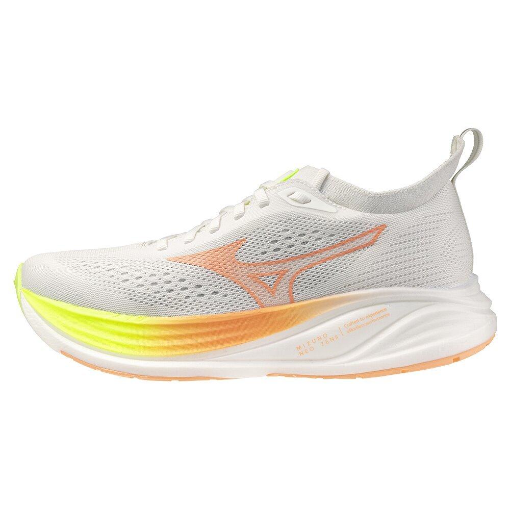 Mizuno Women's Neo Zen 2 Road Running Shoes - Gf White/Flmngo - 8 (41)