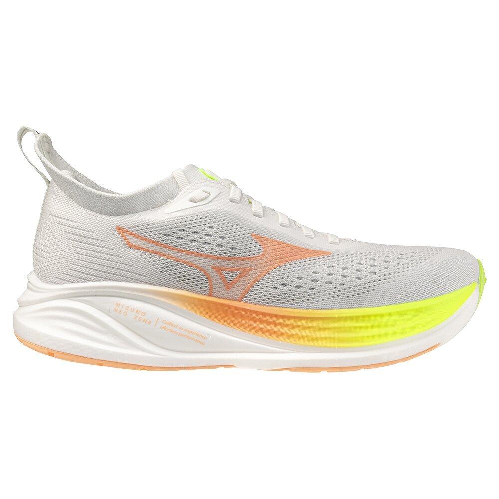 GF White/Flmngo - Mizuno - Women's Neo Zen 2 Road Running Shoes - 4