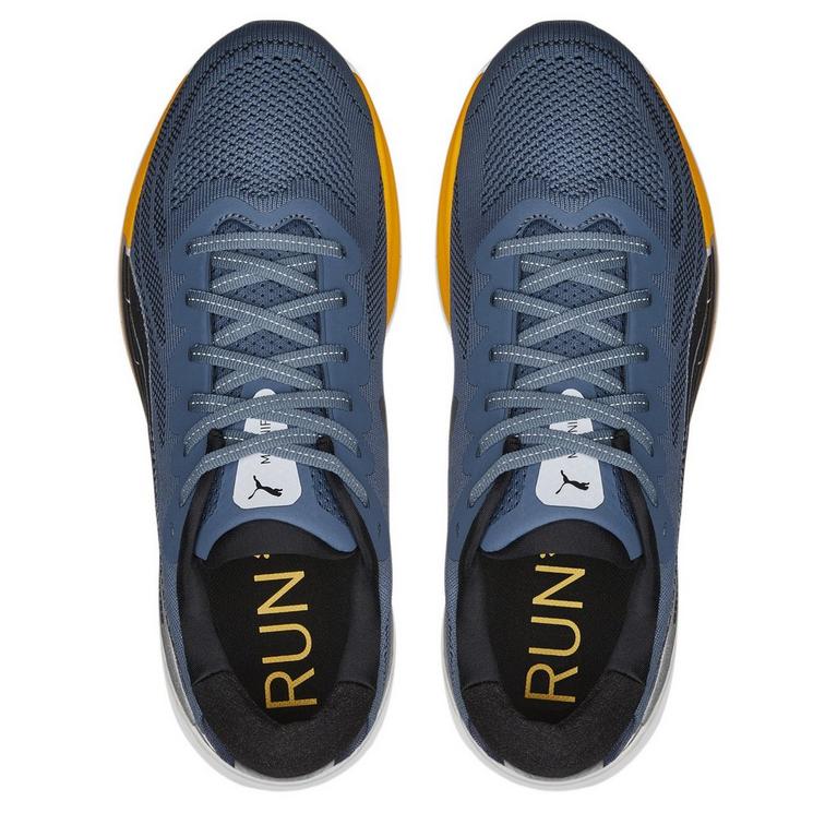 Naranja/Negro - Puma - Magnify Nitro Knit Mens Running Shoes - 6