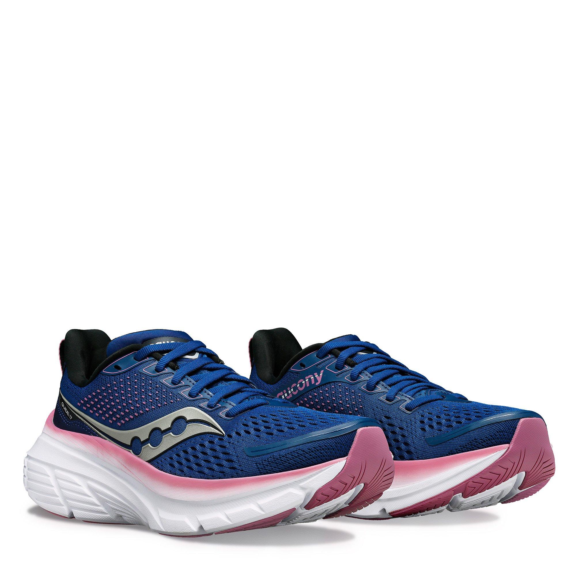Navy/Orchid - Saucony - Saucony Guide 17 Womens Running Shoes - 5