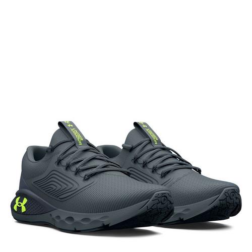Gravel/Lime - Under Armour - Charged Vantage 2 Mens Running Shoes - 5