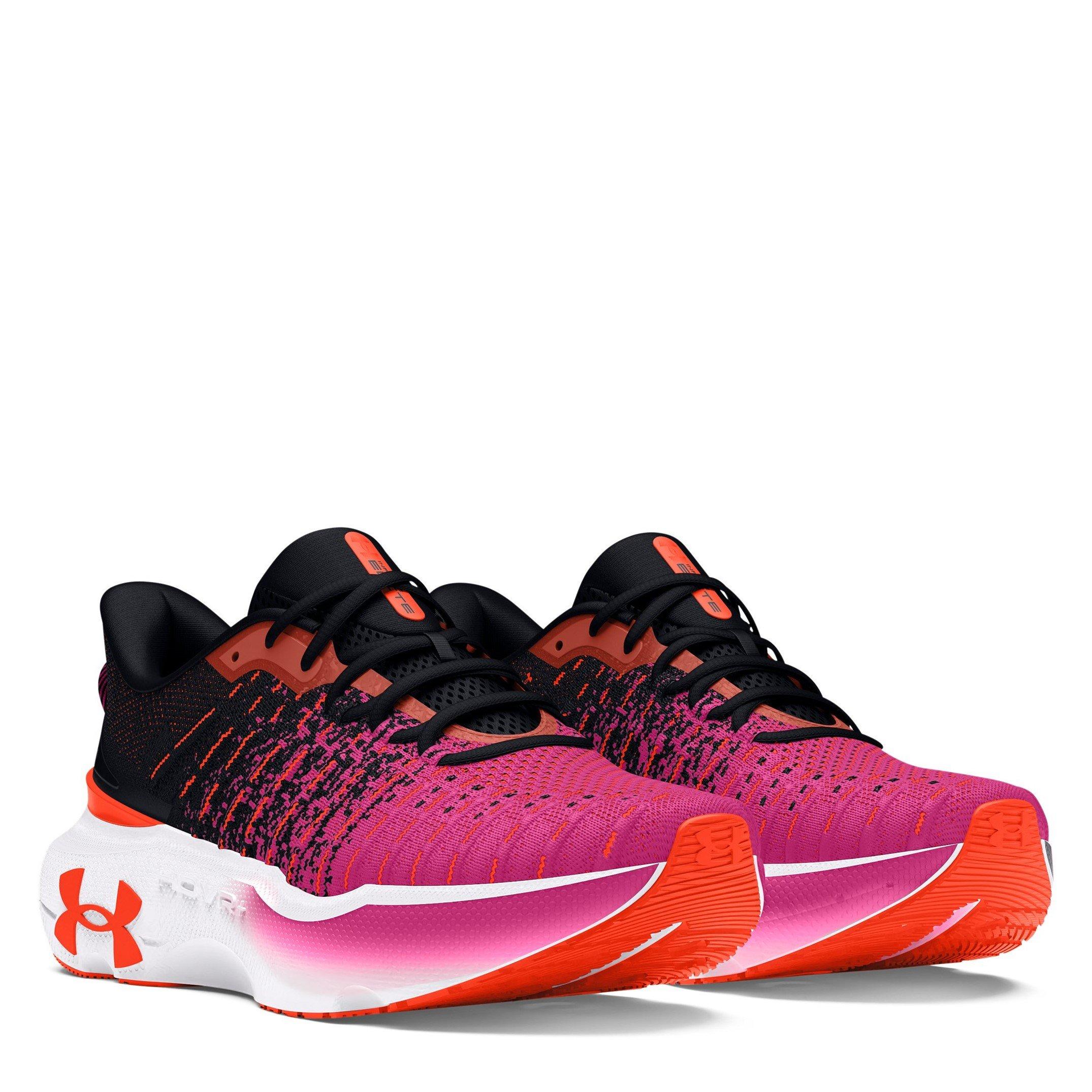 Black/ Fire - Under Armour - Infinite Elite Running Shoes Mens - 5