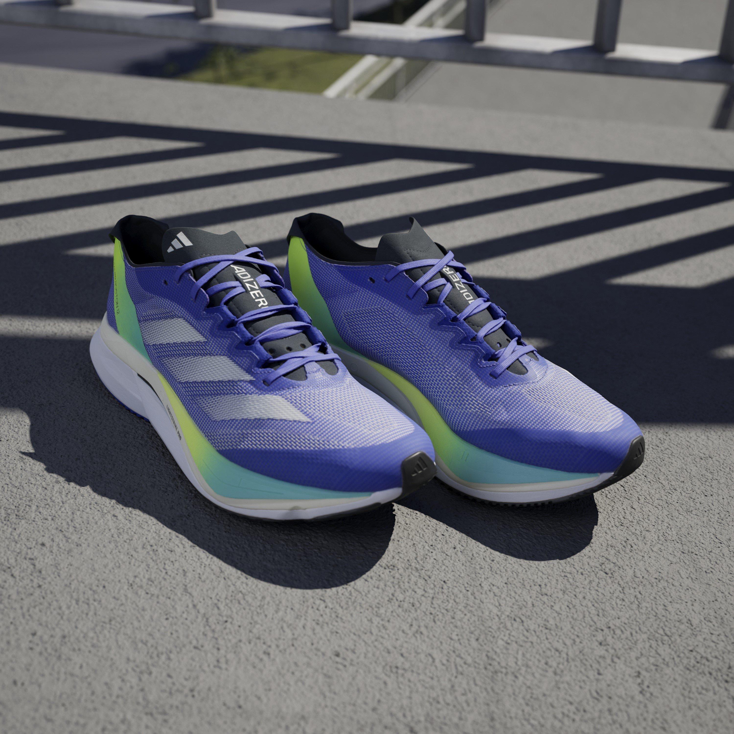 Kobalt Plava/Zer - adidas - Adizero Boston Fast Neutral Road Running Shoes - 13