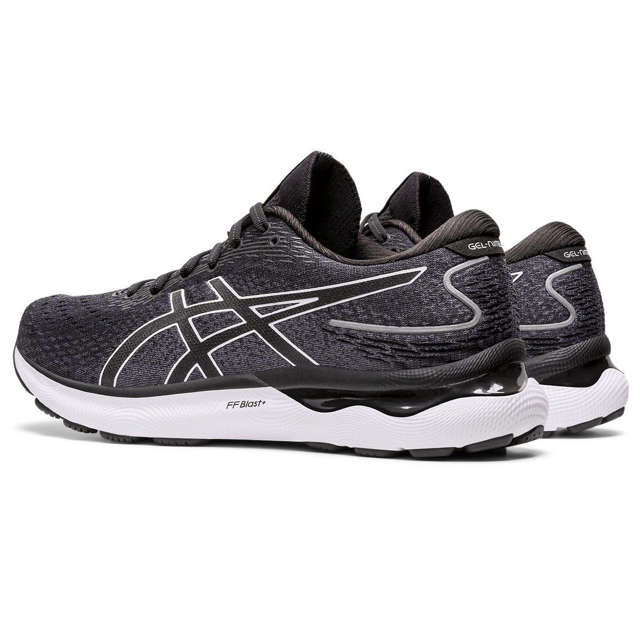 Black/White - Asics - GEL-Nimbus 24 Men's Running Shoes - 5