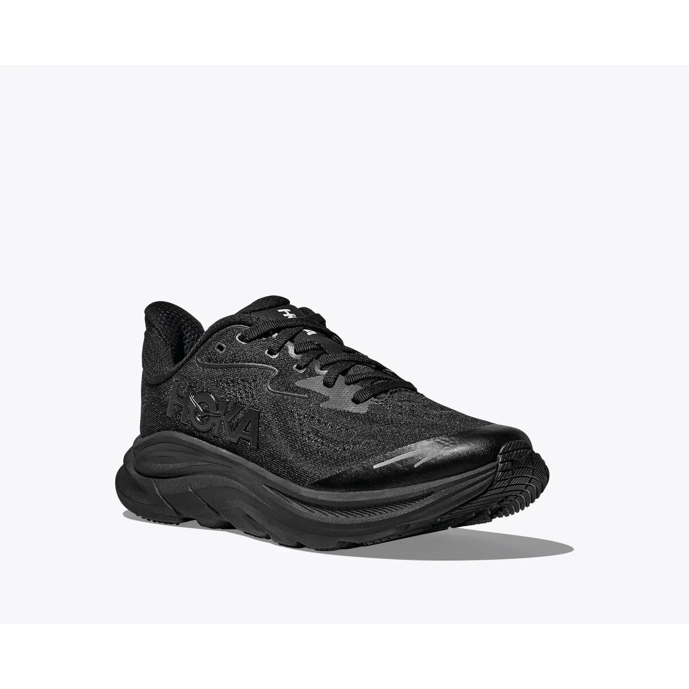Black/Black - Hoka - Kids' Clifton 10 Road Running Shoes - 6