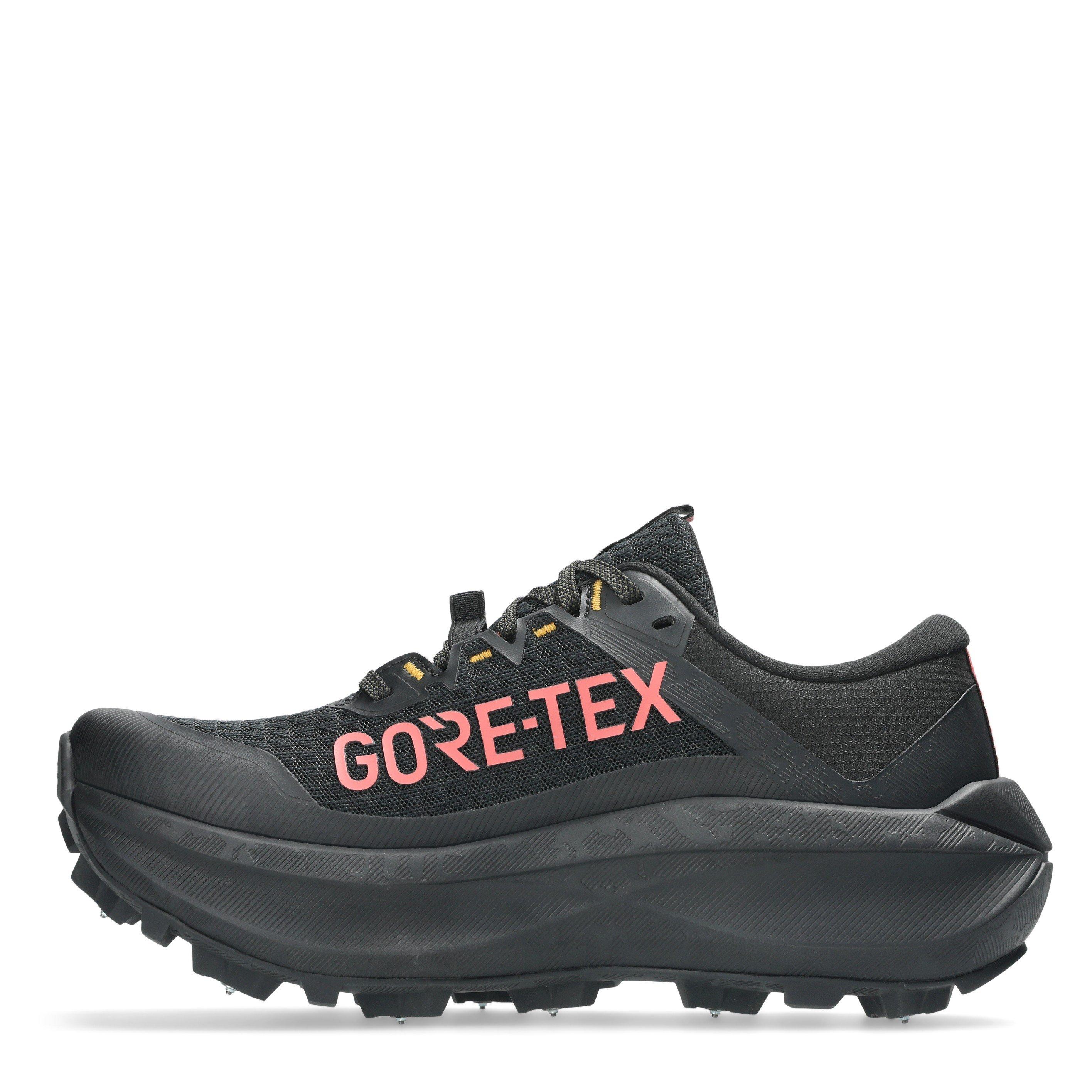 Zwart/Roze Klei - Asics - Fujisetsu Max Gtx Trail Running Shoes Womens - 2