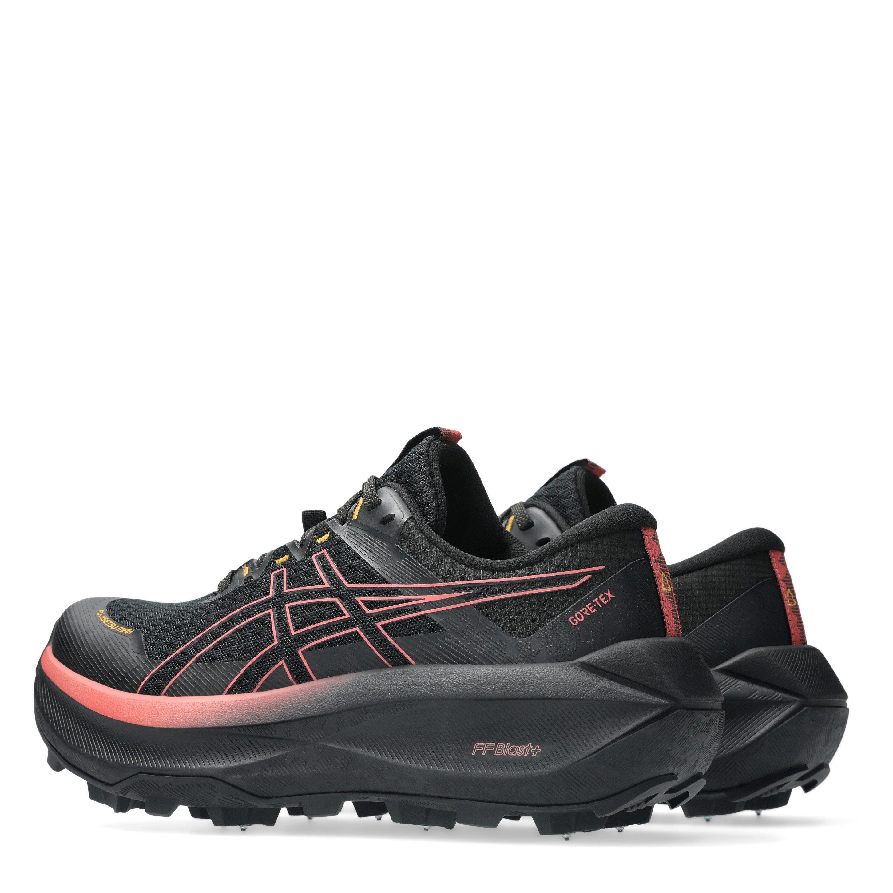 Zwart/Roze Klei - Asics - Fujisetsu Max Gtx Trail Running Shoes Womens - 5