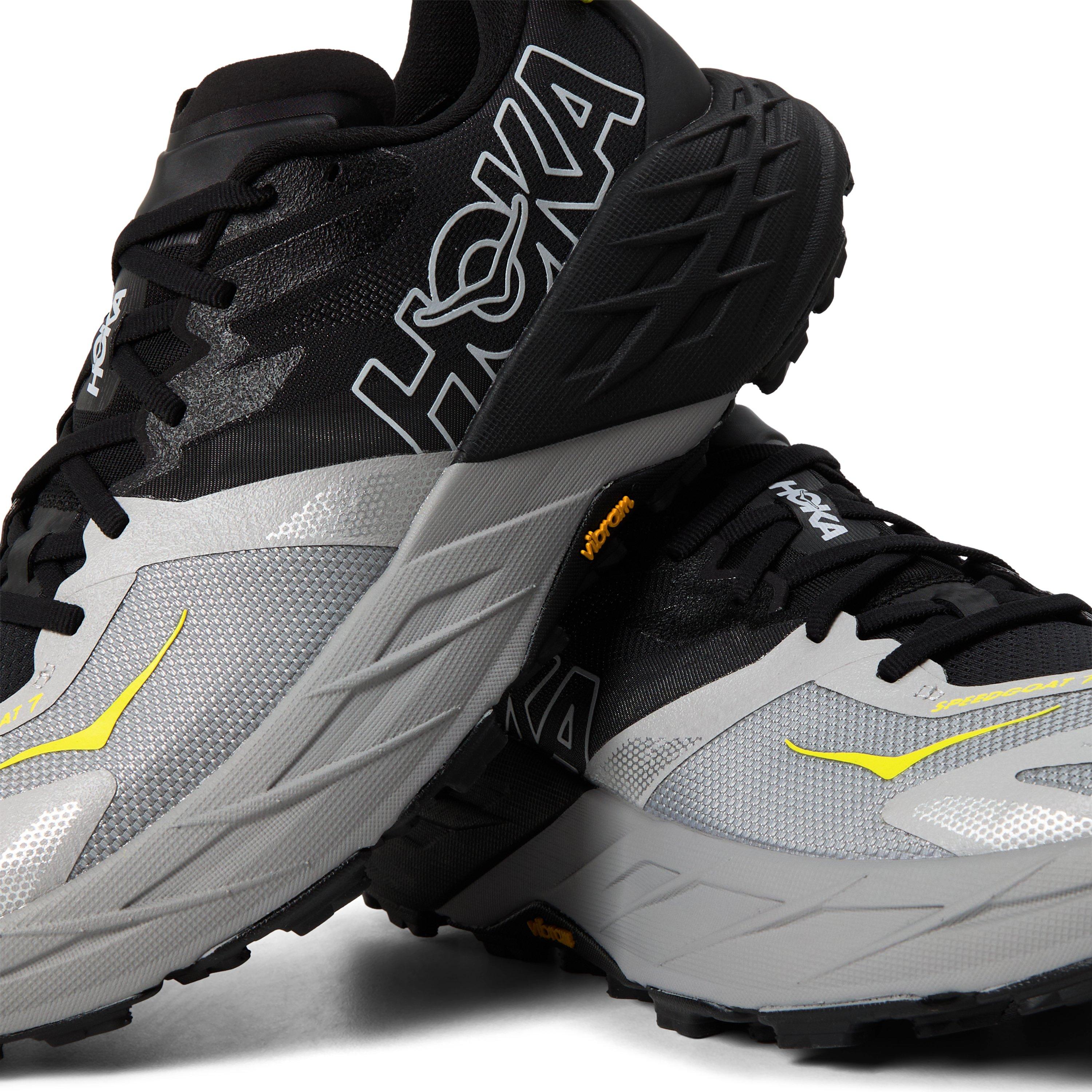 Black/Grey - Hoka - Men's Speedgoat 7 Trail Running Shoes - 3