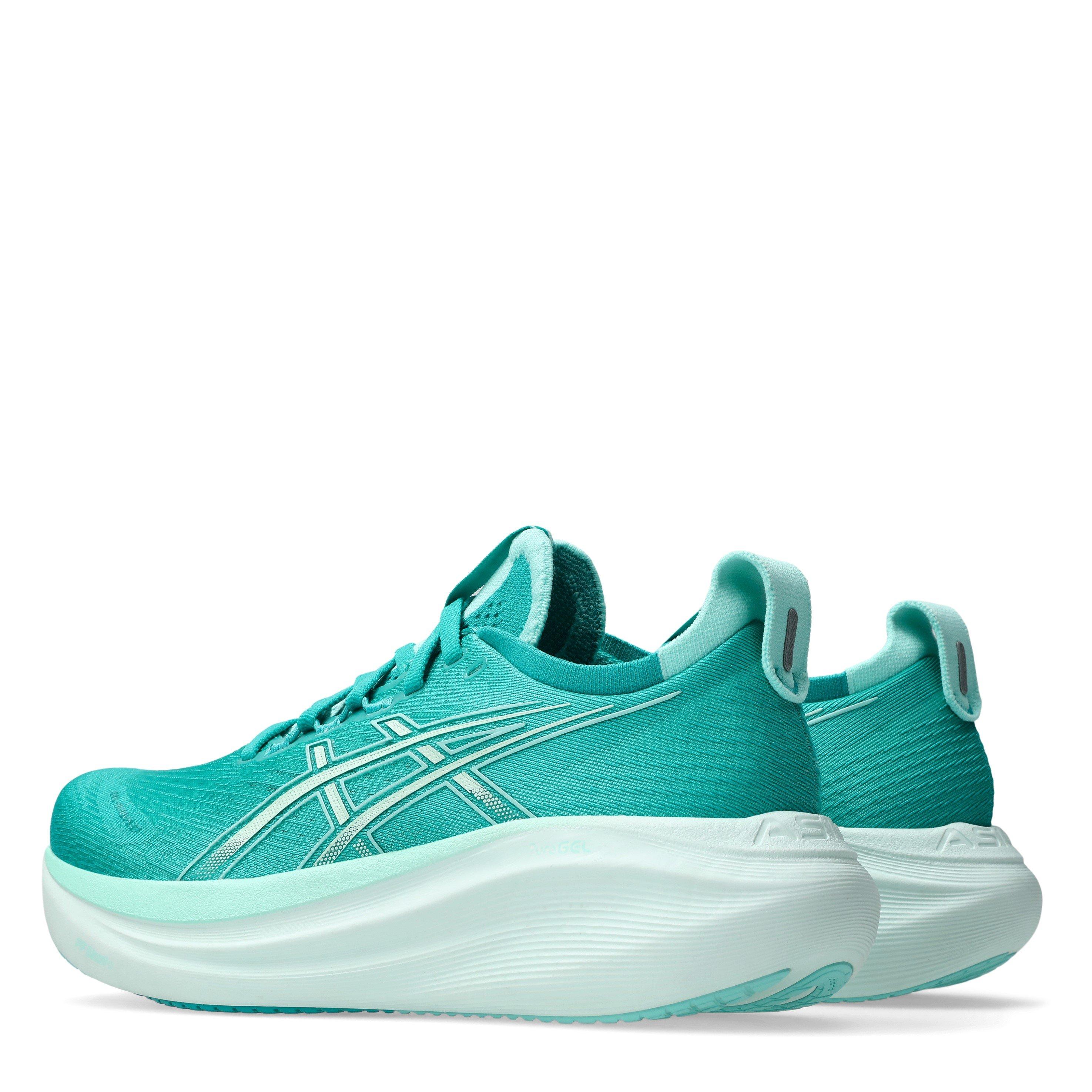 WAVE TEAL/MINT - Asics - Gel Nimbus 27 Womens Running Shoes - 5