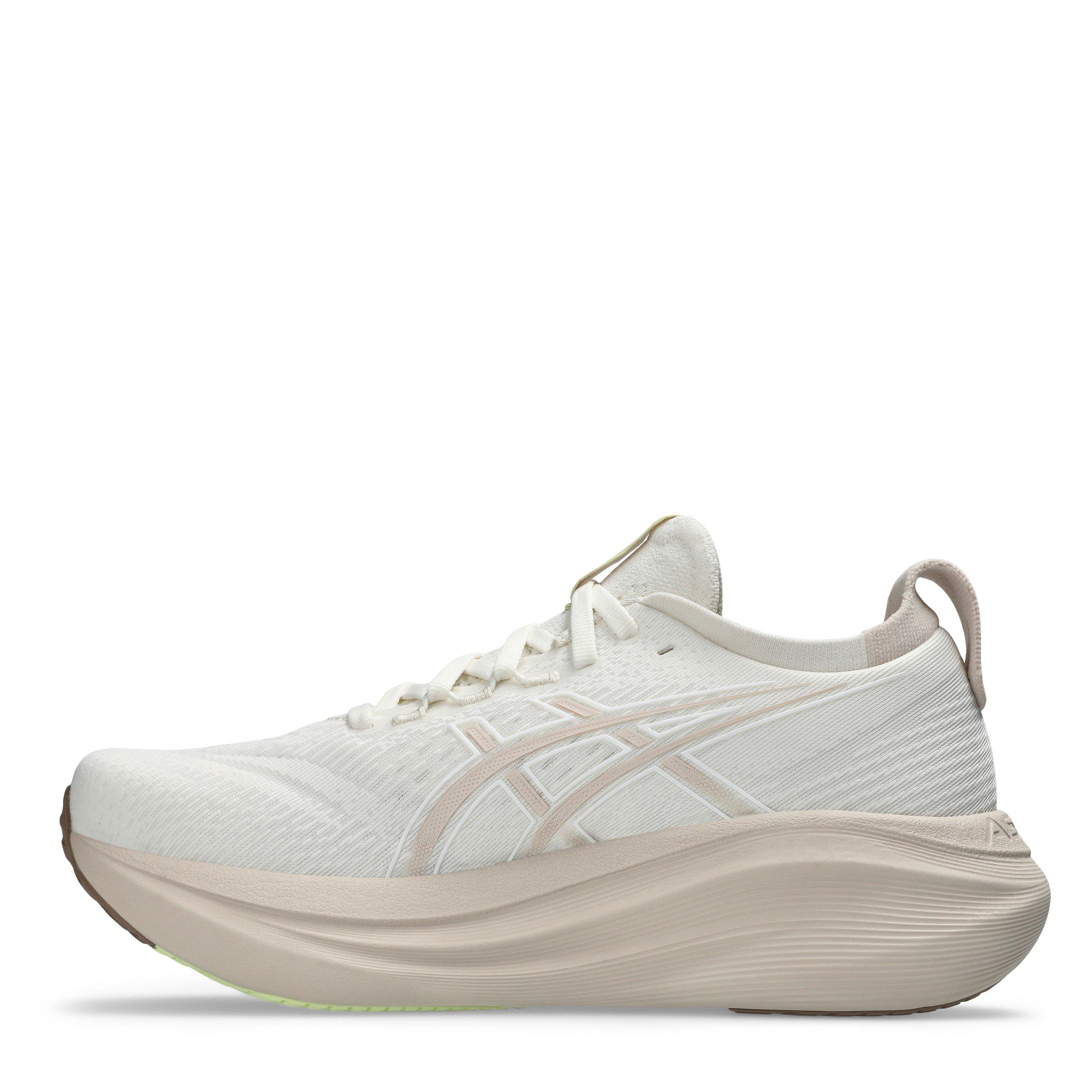 CREAM/BEIGE - Asics - Gel Nimbus 27 Womens Running Shoes - 2