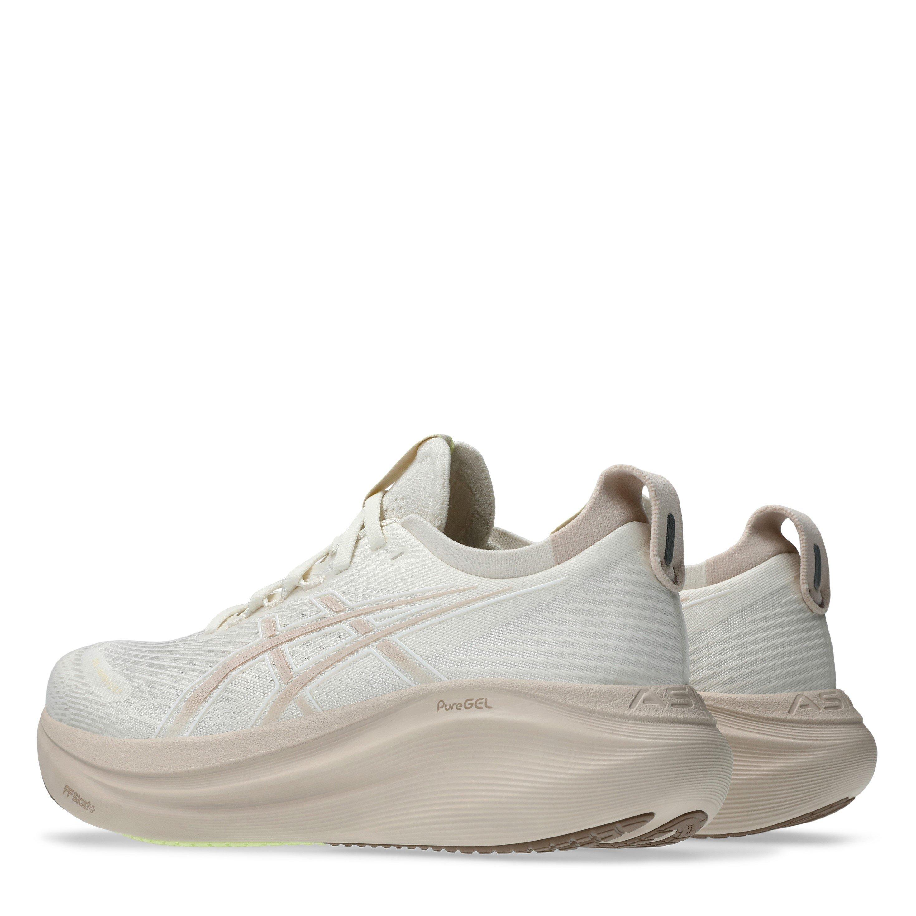 CREAM/BEIGE - Asics - Gel Nimbus 27 Womens Running Shoes - 5