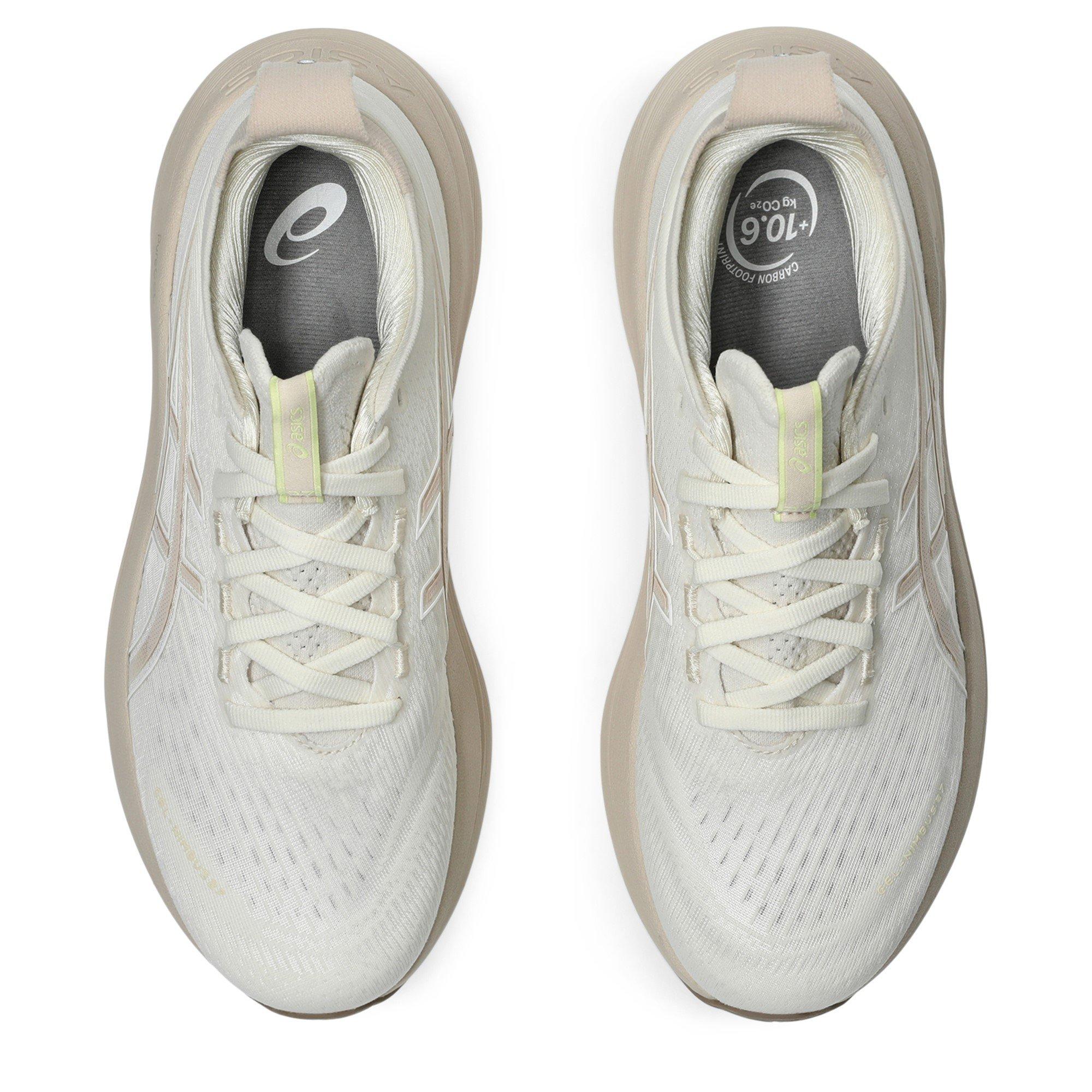 CREAM/BEIGE - Asics - Gel Nimbus 27 Womens Running Shoes - 6