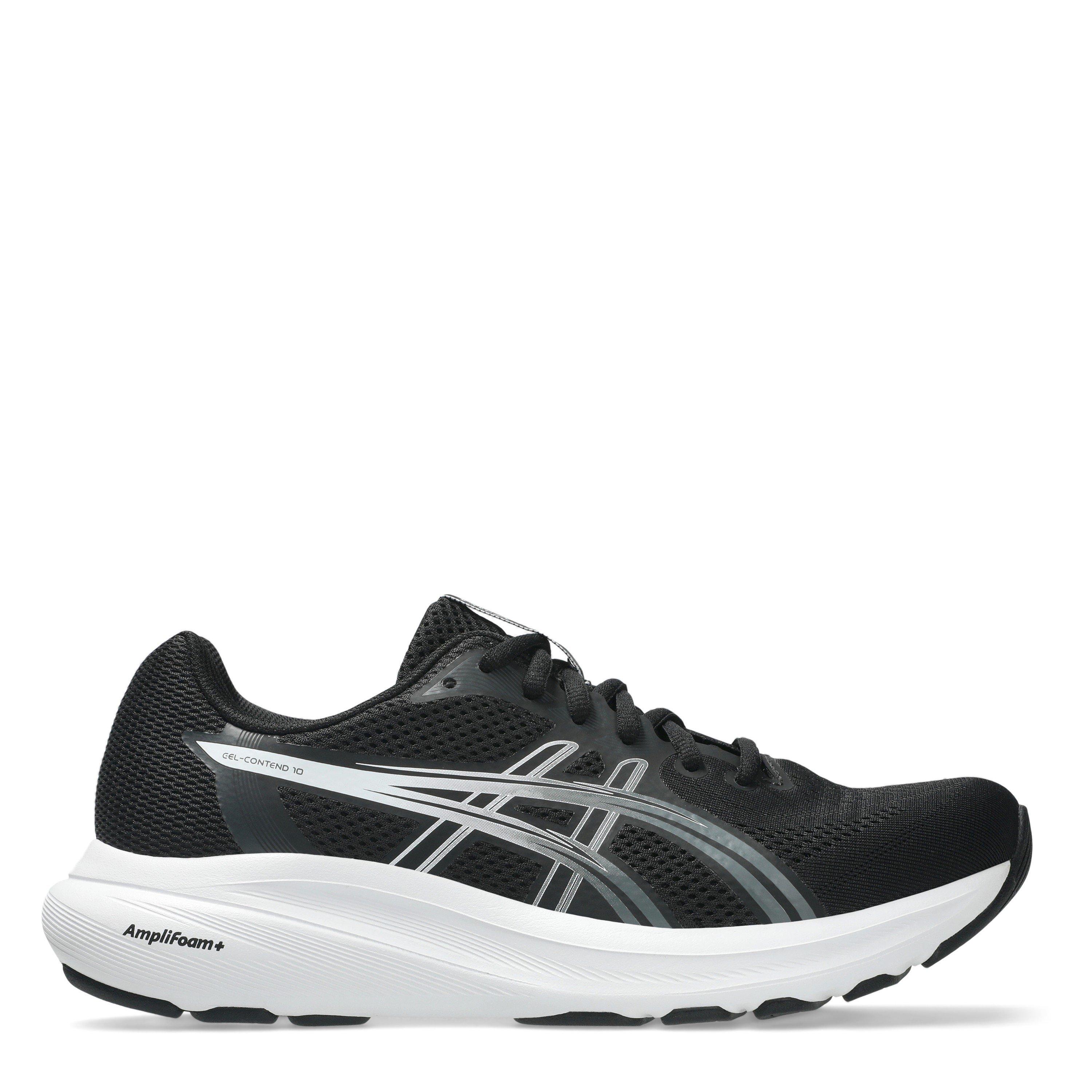Asics Women's Contend 10 Everyday Running Sgoes - Black/White - 7.5 (41.5)