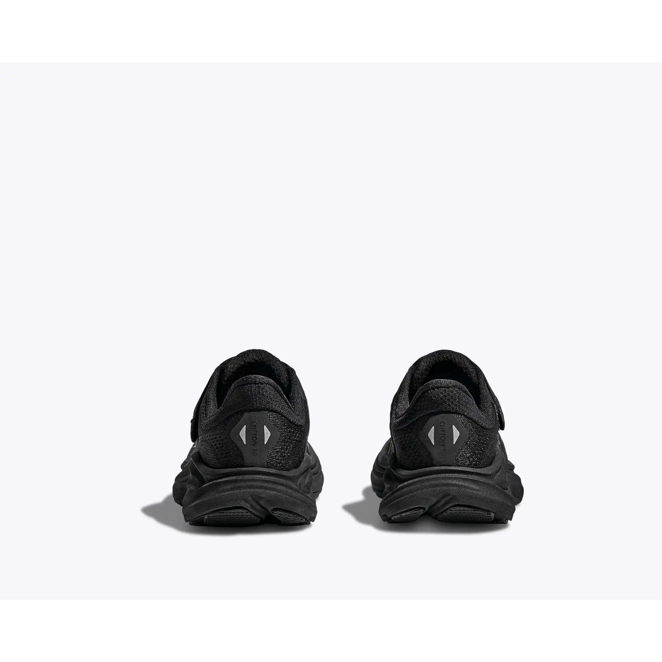 Black/Black - Hoka - Kids' Clifton 10 Road Running Shoes - 5