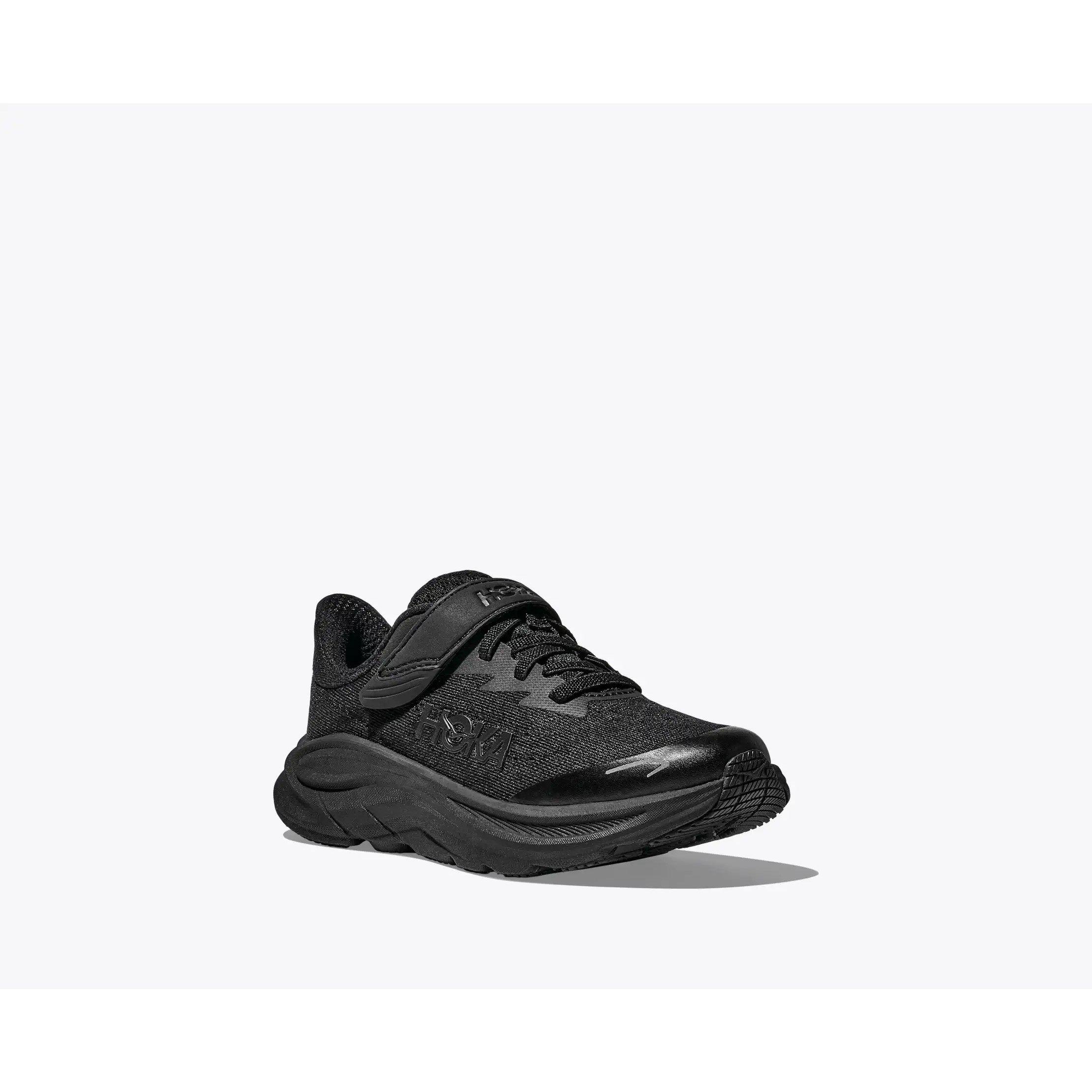 Black/Black - Hoka - Kids' Clifton 10 Road Running Shoes - 6
