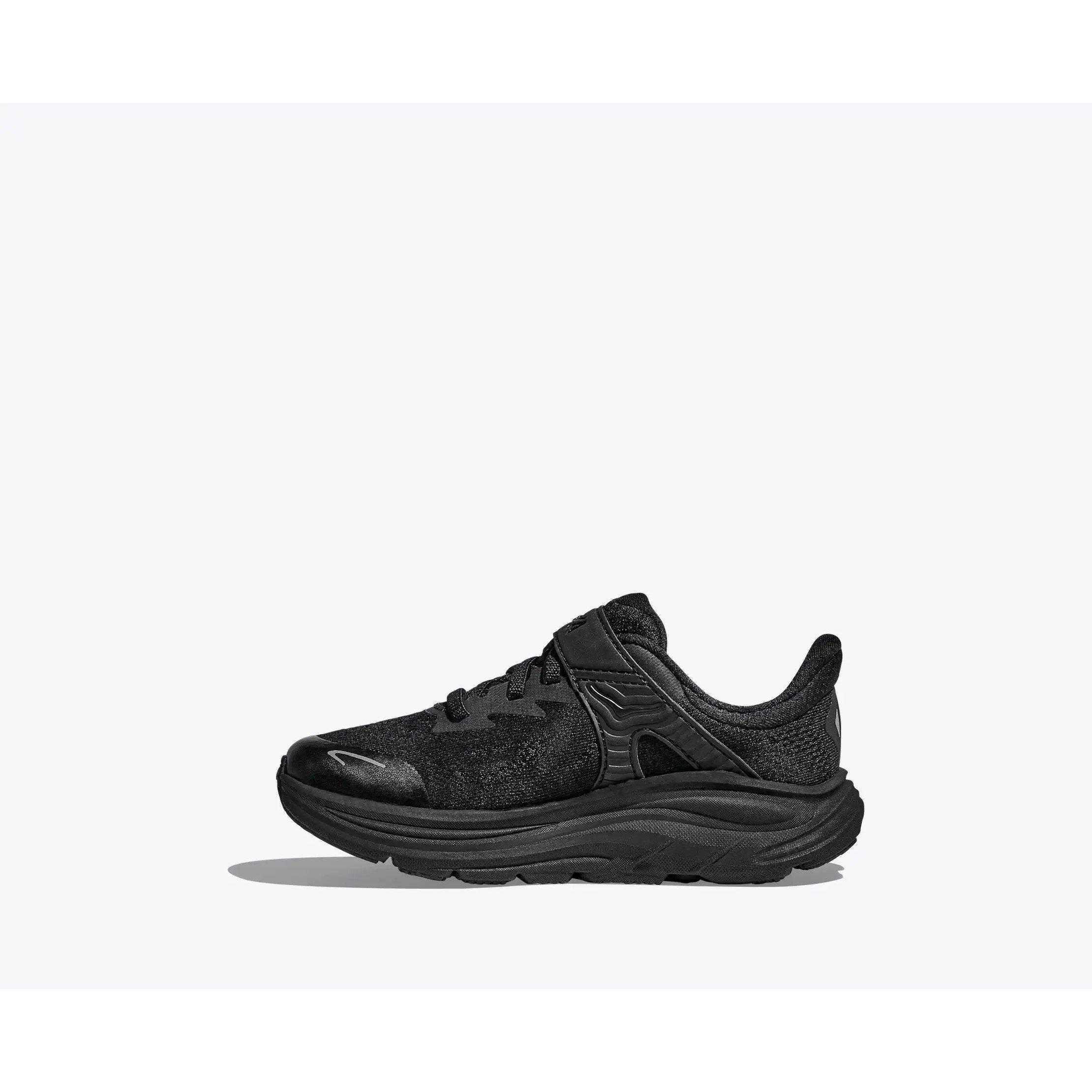 Black/Black - Hoka - Kids' Clifton 10 Road Running Shoes - 8