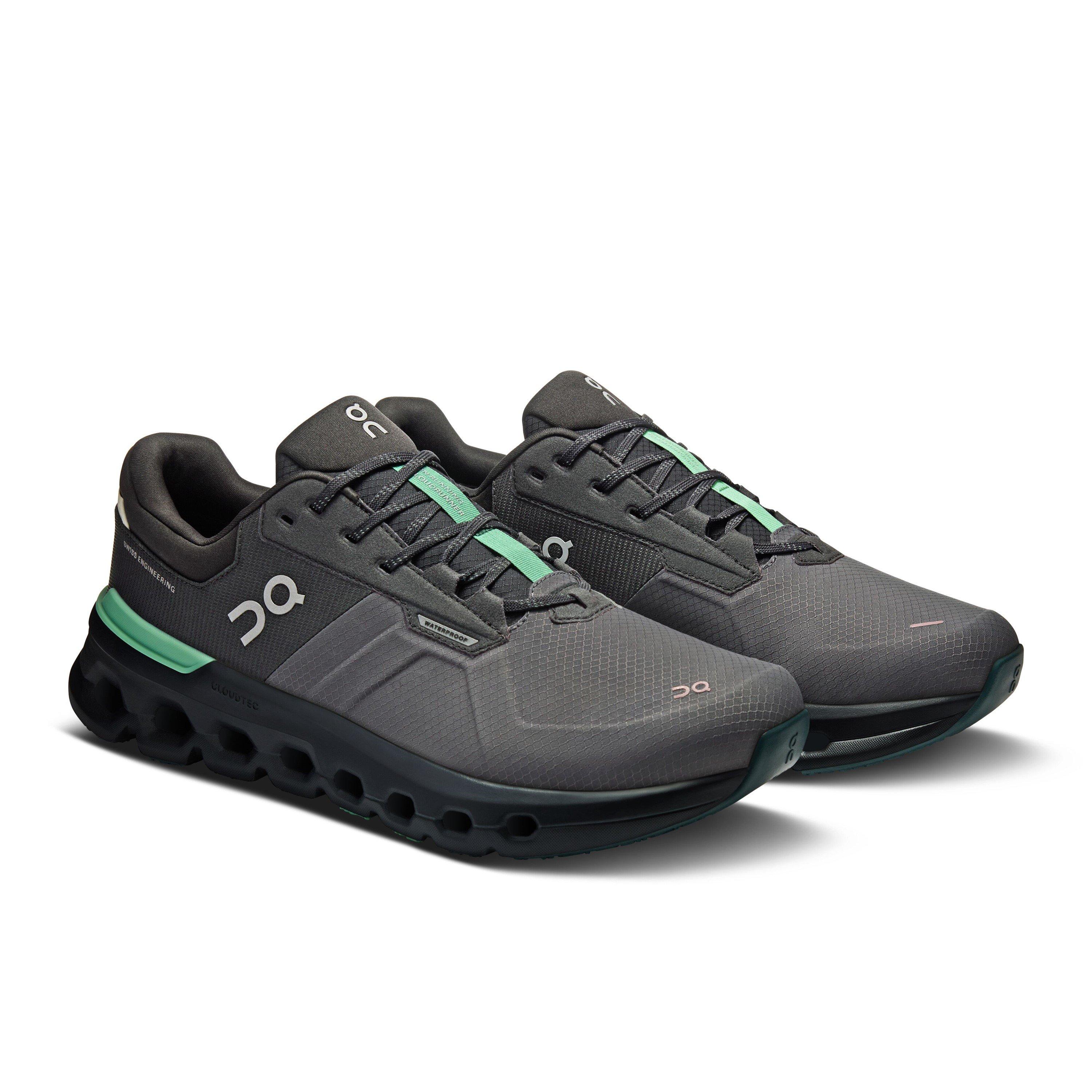 Black/Green - On - Cloudrunner 2 Waterproof Running Shoes Mens - 3