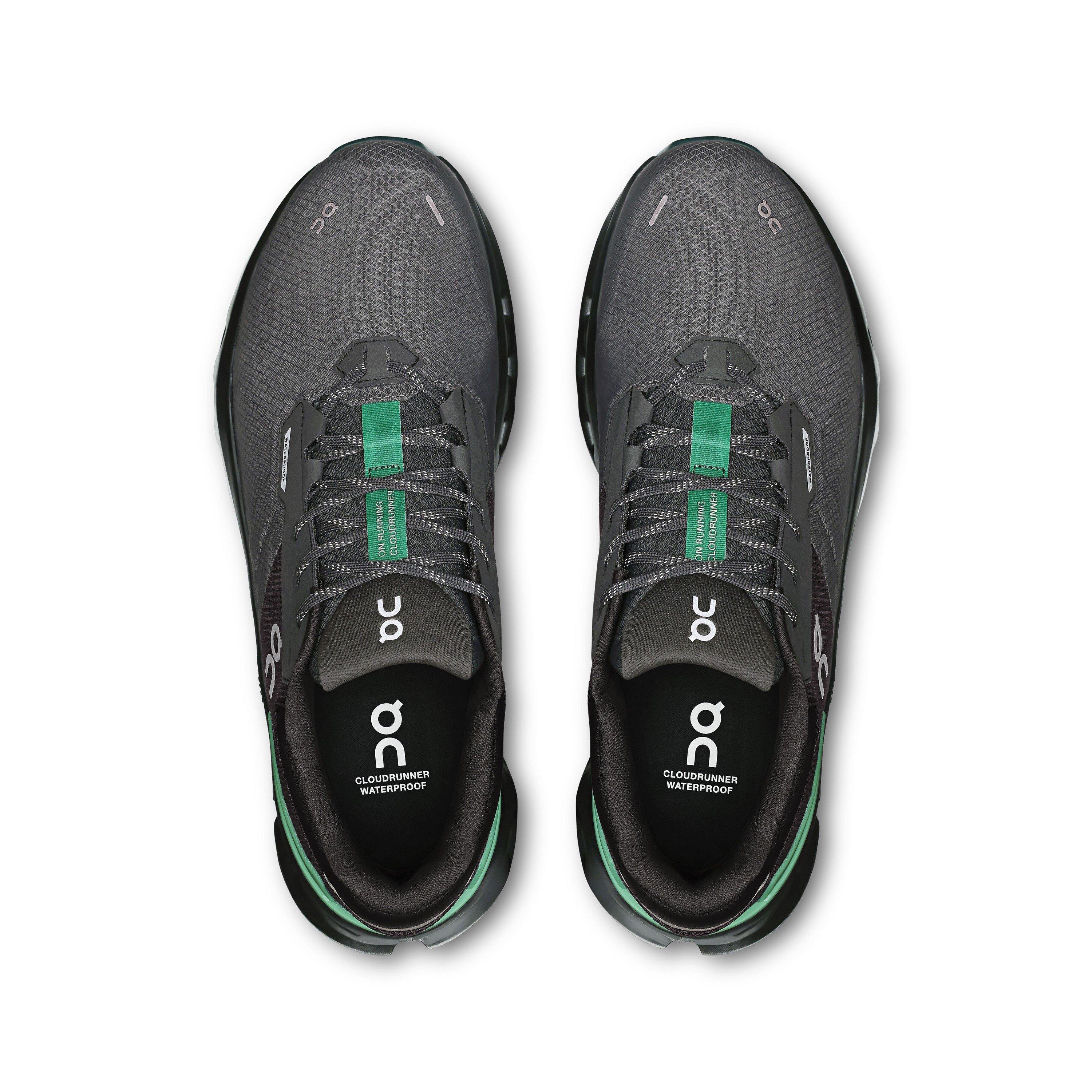 Black/Green - On - Cloudrunner 2 Waterproof Running Shoes Mens - 6