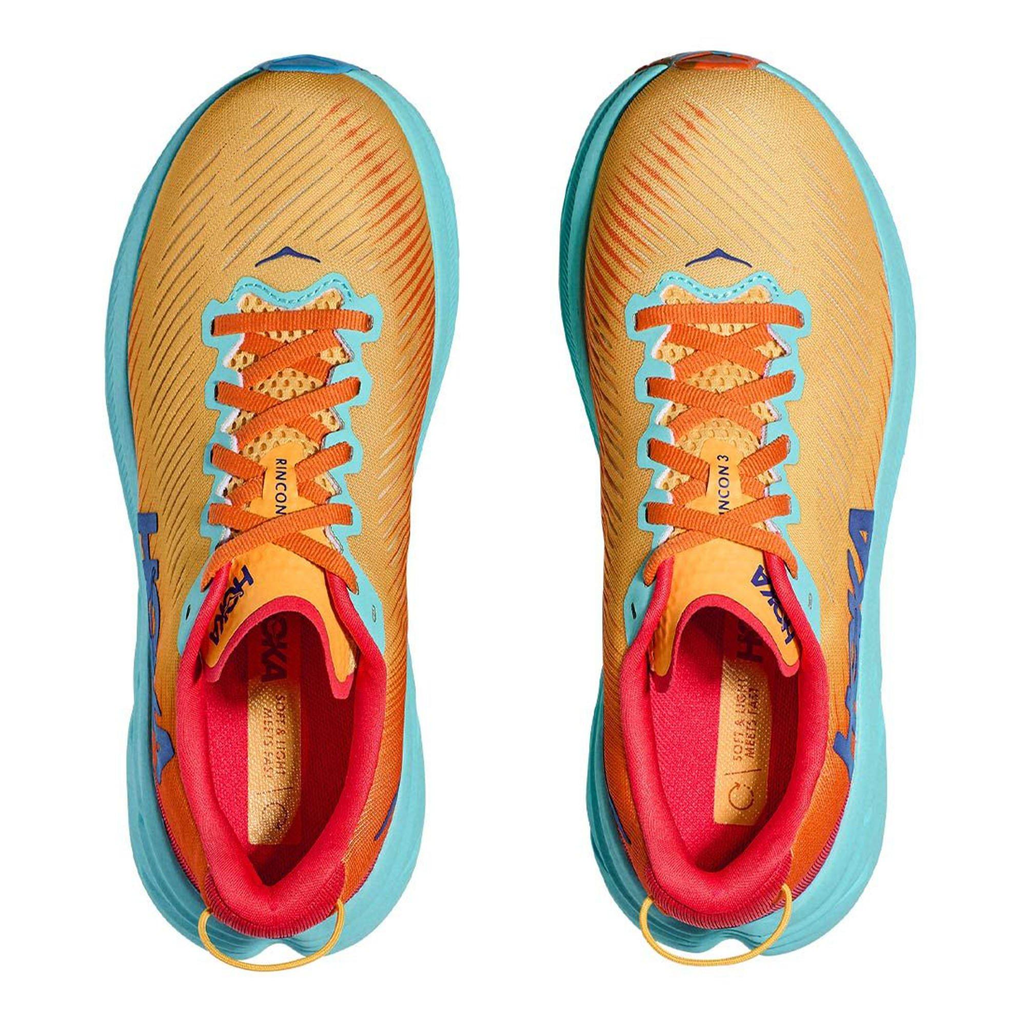 Poppy/Cludless - Hoka - Rincon 3 Wide Mens Running Shoes - 2