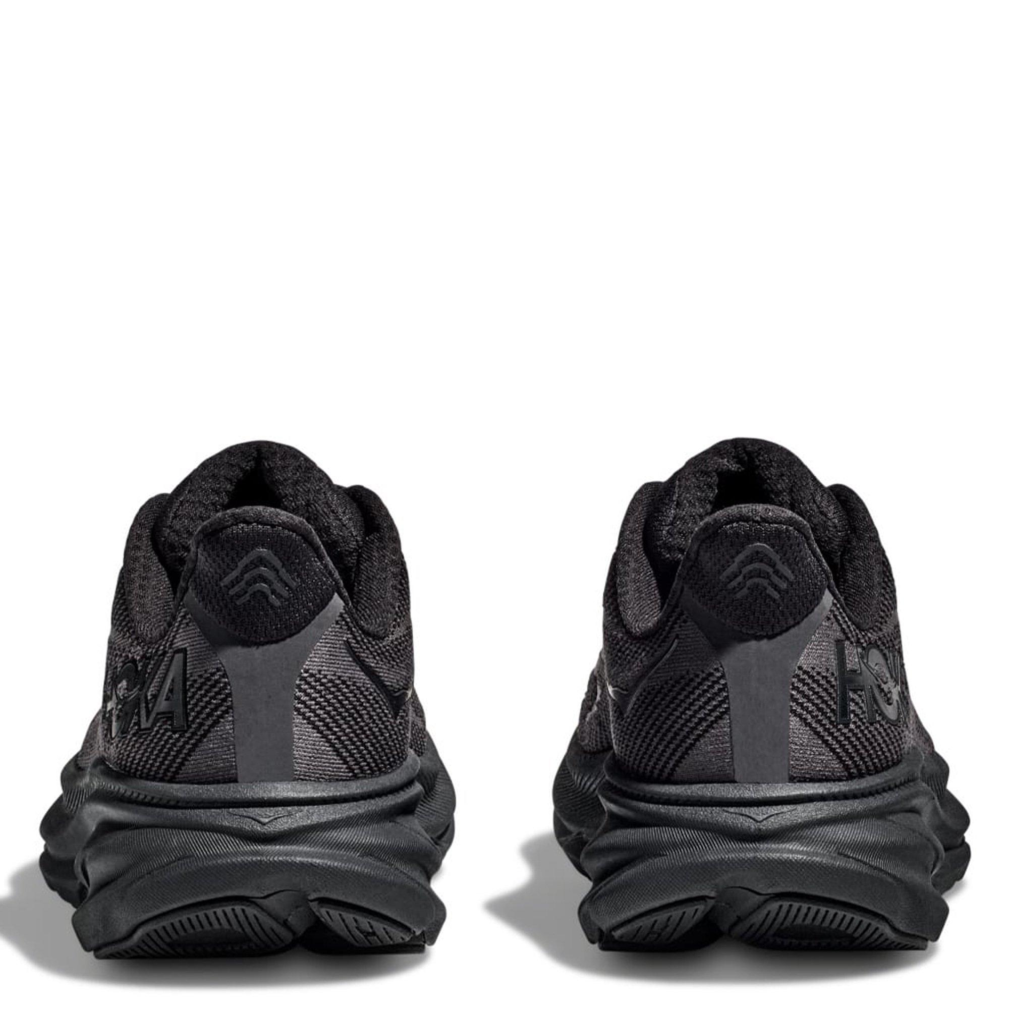 Black/Black - Hoka - Clifton 9 Mens Running Shoes - 6