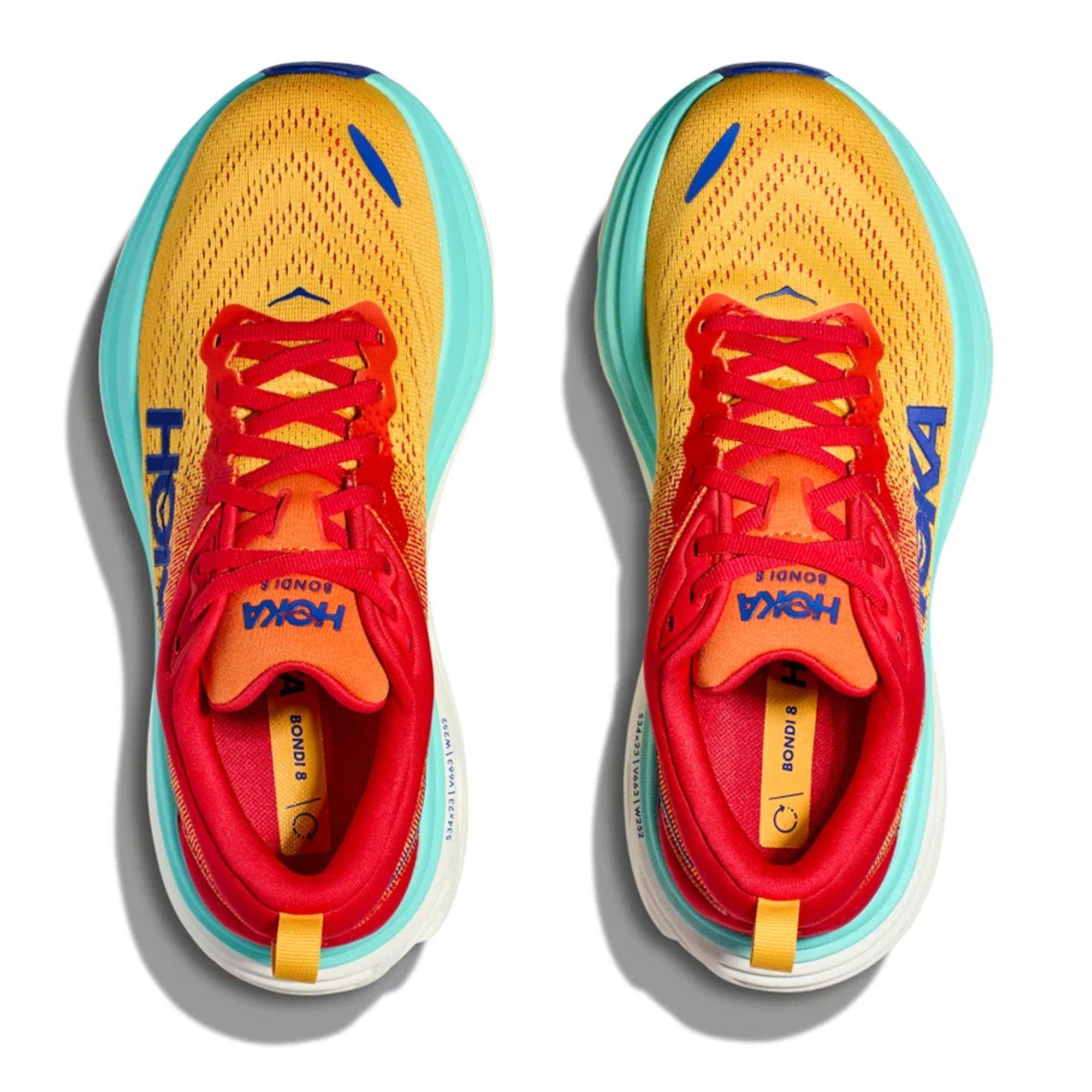 Cerise/Cloudles - Hoka - Bondi 8 Wide Mens Running Shoes - 2