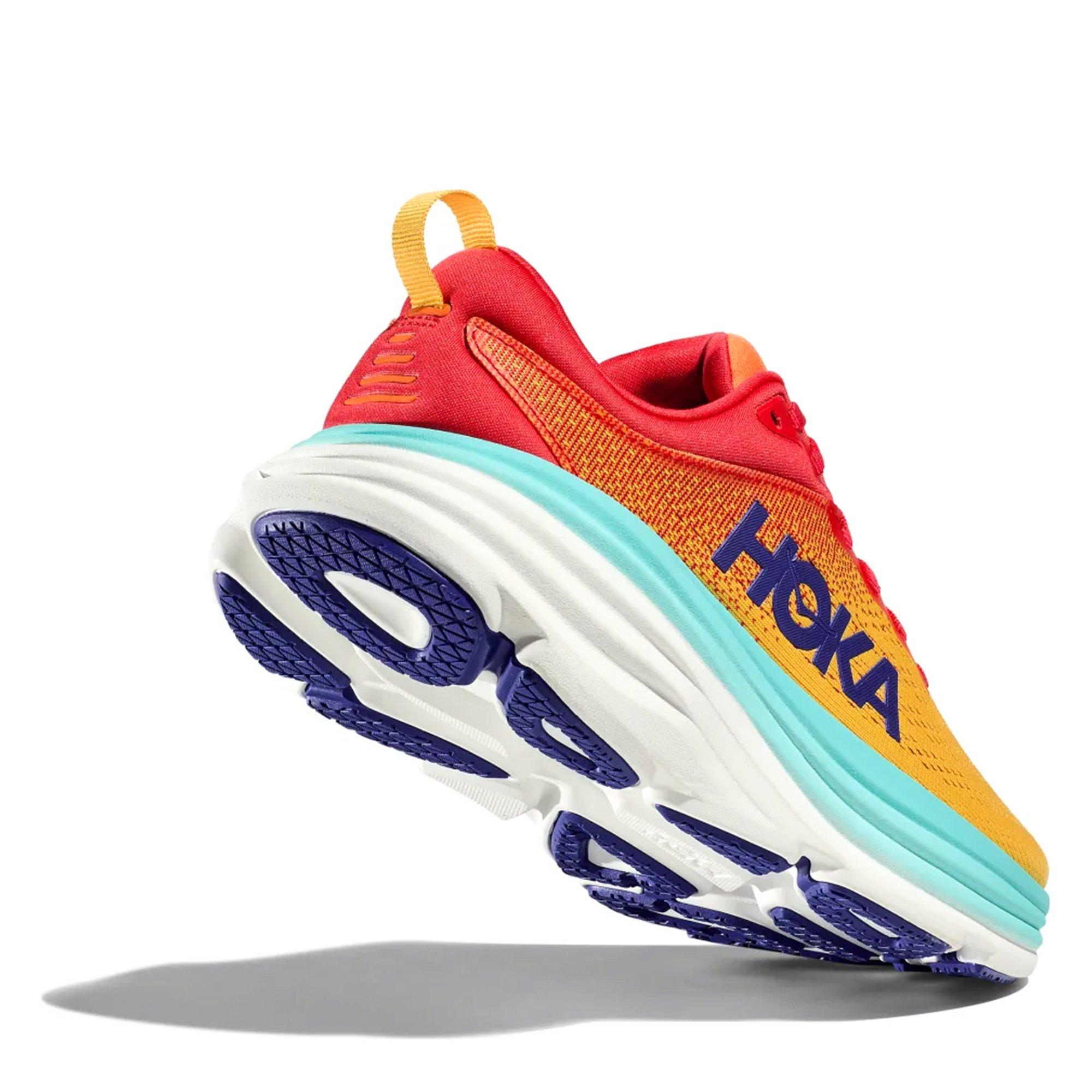 Cerise/Cloudles - Hoka - Bondi 8 Wide Mens Running Shoes - 3