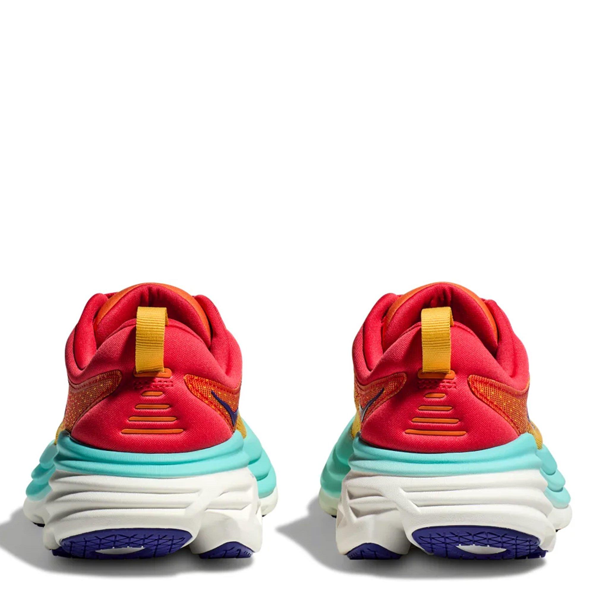 Cerise/Cloudles - Hoka - Bondi 8 Wide Mens Running Shoes - 4