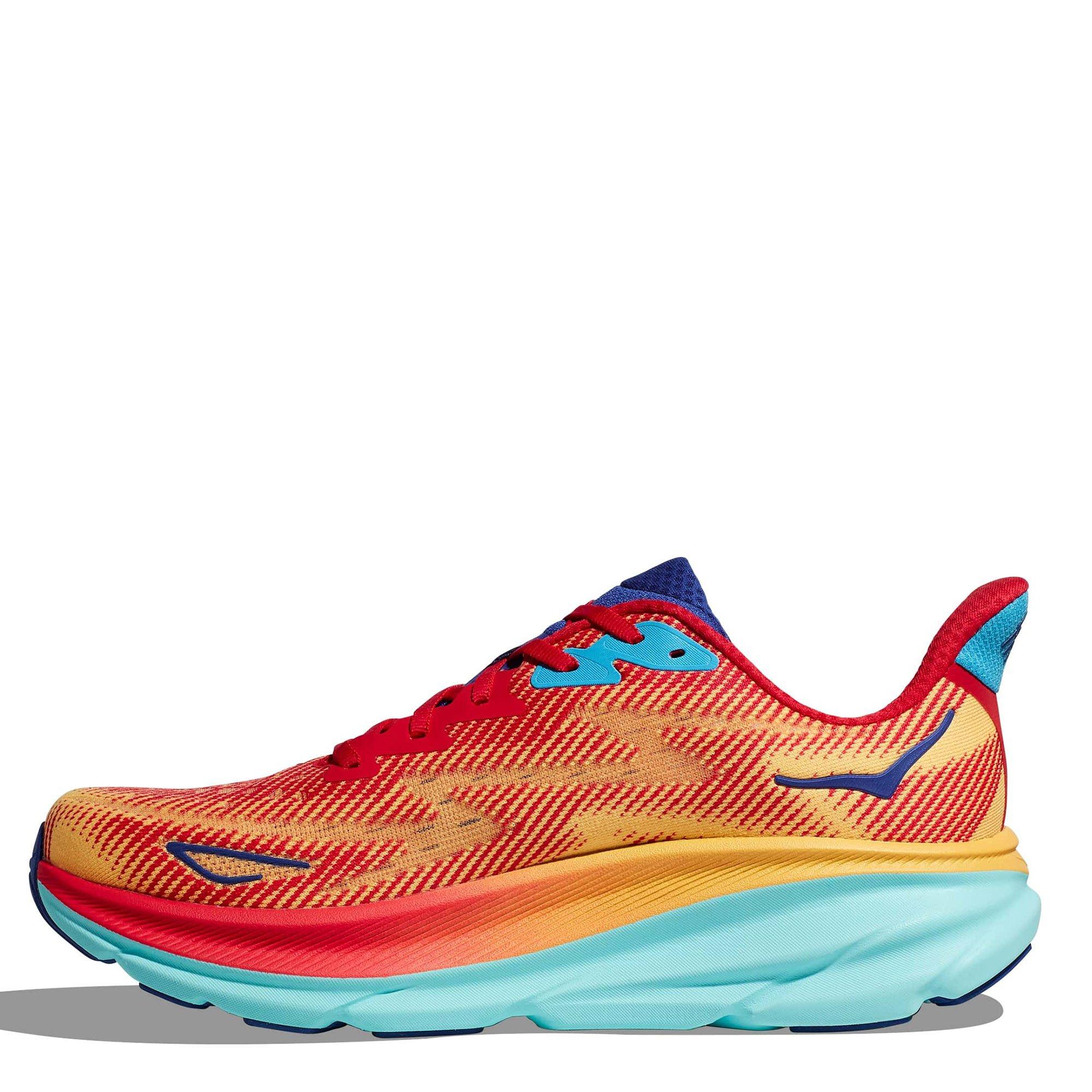 Cerise/Cludless - Hoka - Clifton 9 Wide Mens Running Shoes - 2