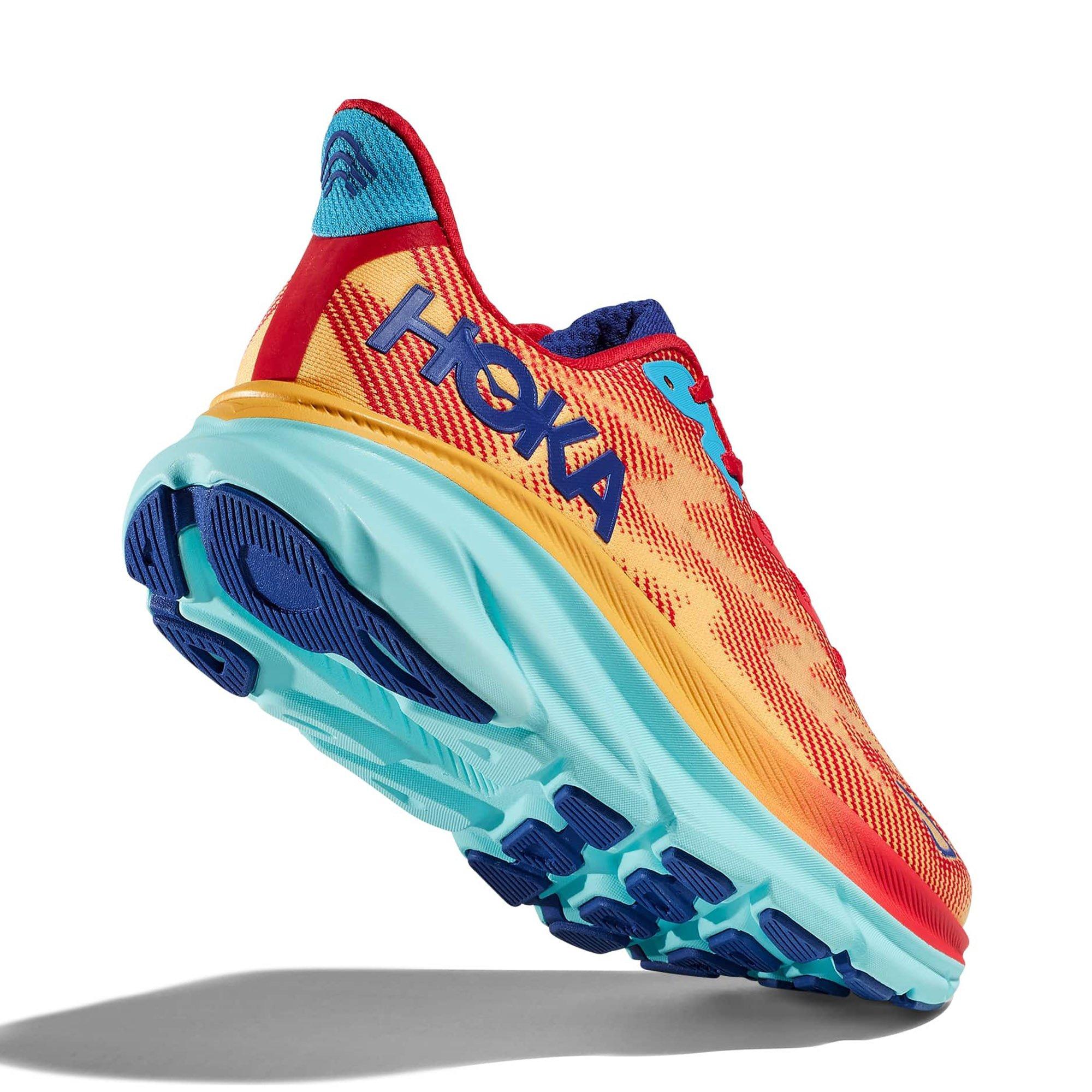 Cerise/Cludless - Hoka - Clifton 9 Wide Mens Running Shoes - 7