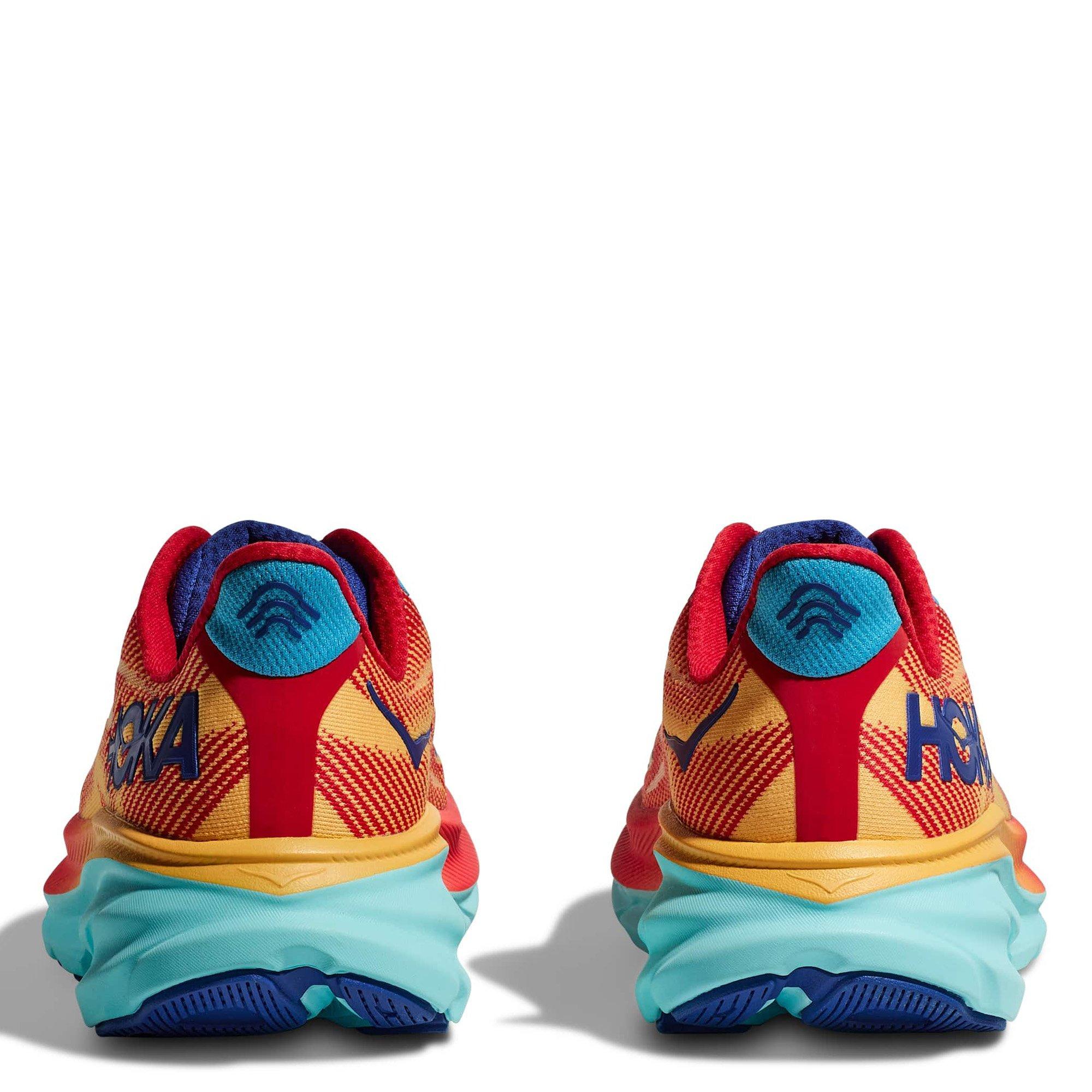 Cerise/Cludless - Hoka - Clifton 9 Wide Mens Running Shoes - 8