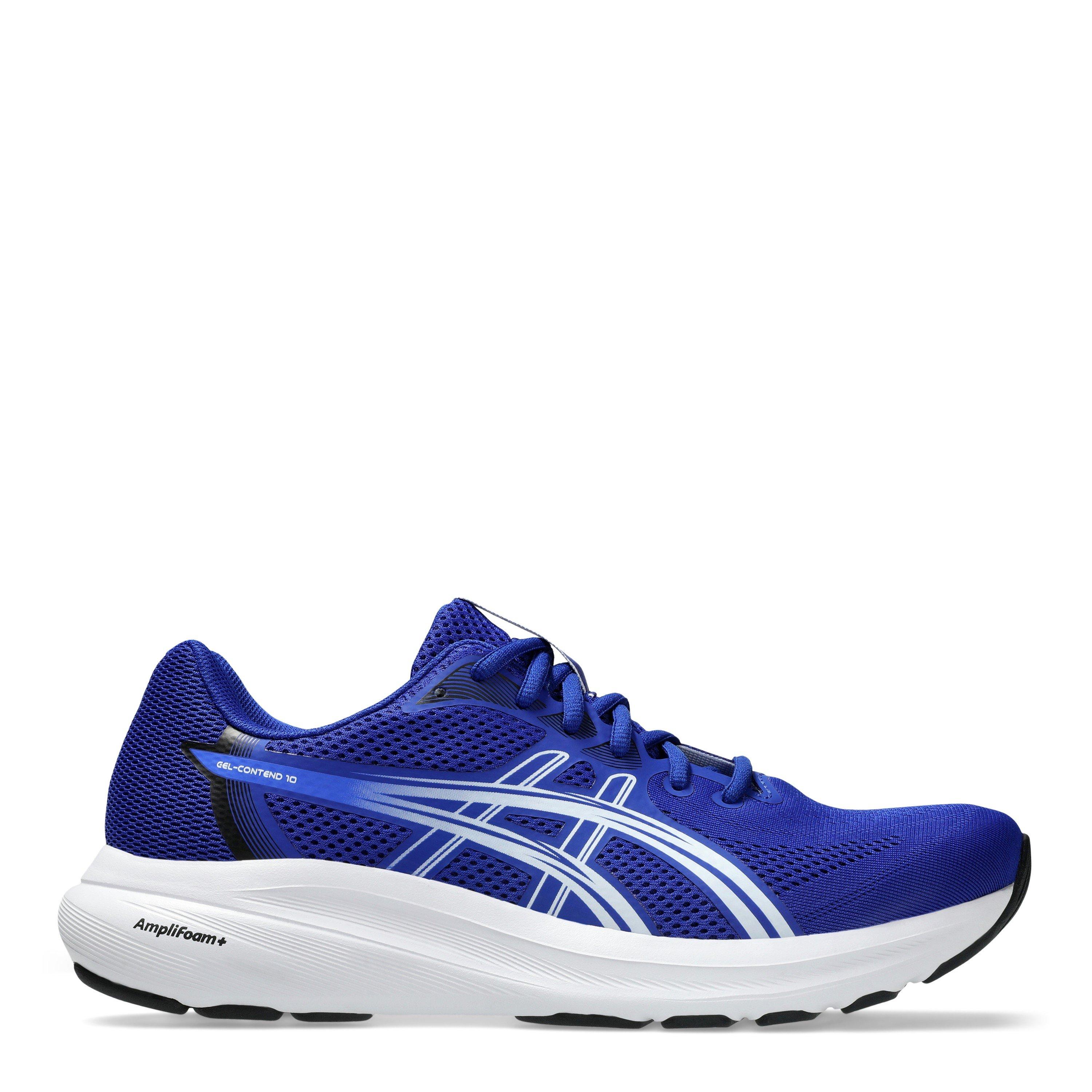 Asics Men's Contend 10 Everyday Running Shoes - Blue/Neon Blue - 10.5 (46)
