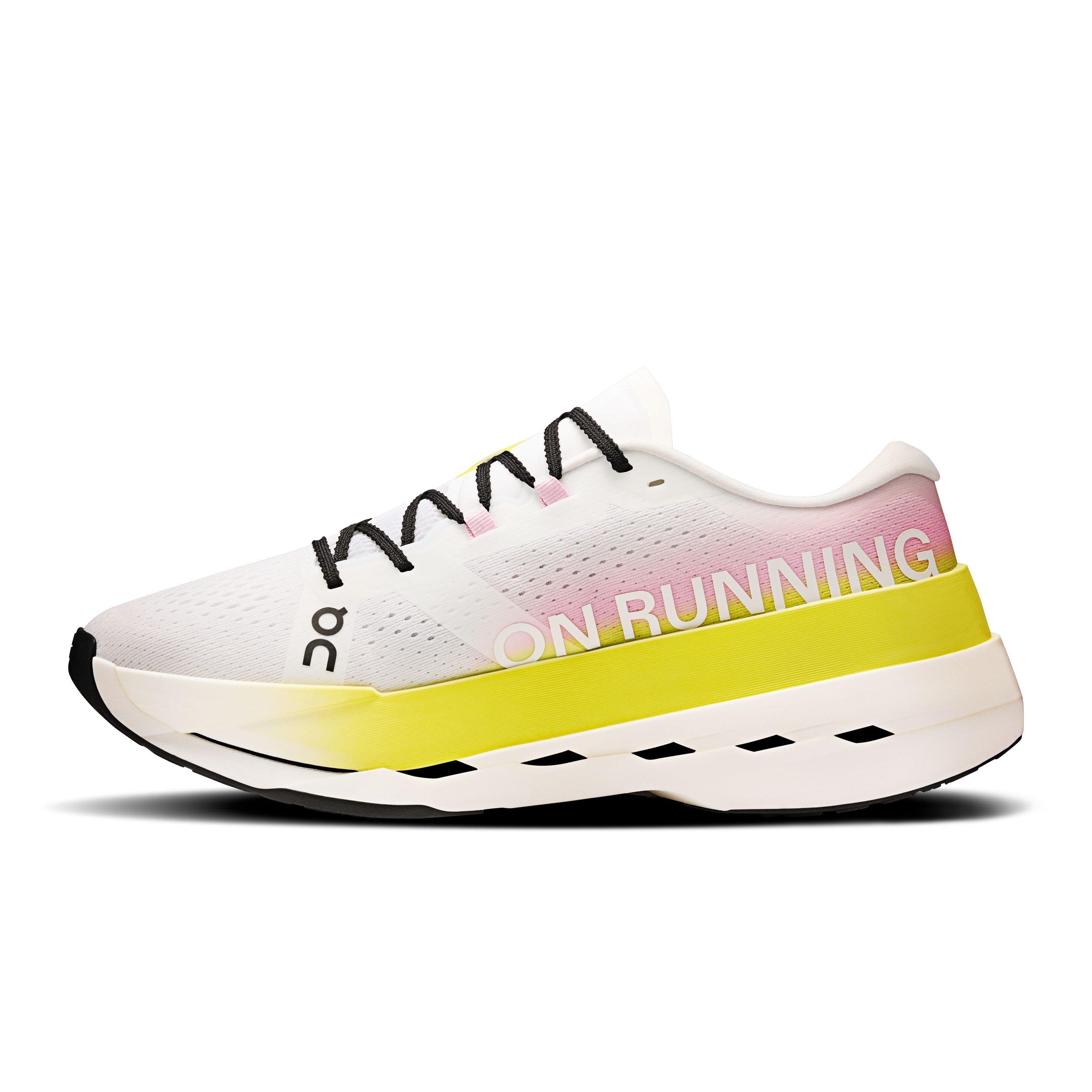 White/Lime - On - Cloudboom Max Running Shoes Mens - 2