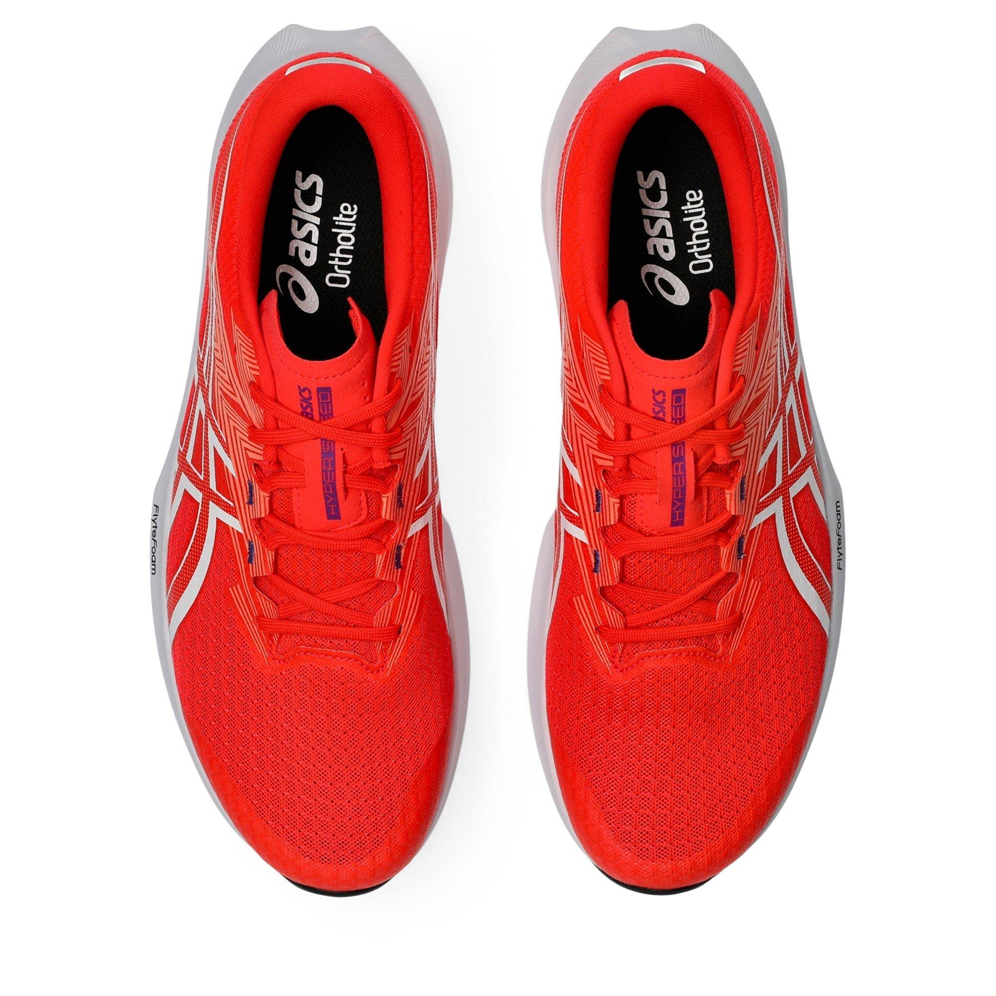 FLASH RED/WHITE - Asics - Hyper Speed 5 Mens Running Shoes - 6
