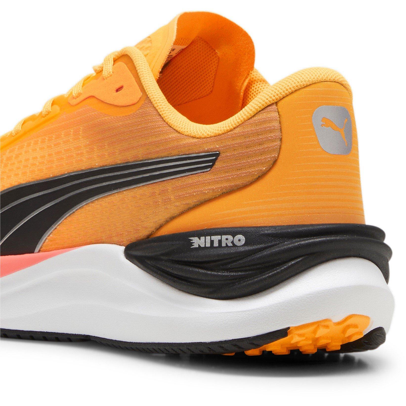Sunset Glow-Wht - Puma - Electrify NITRO 3 Mens Running Shoes - 5