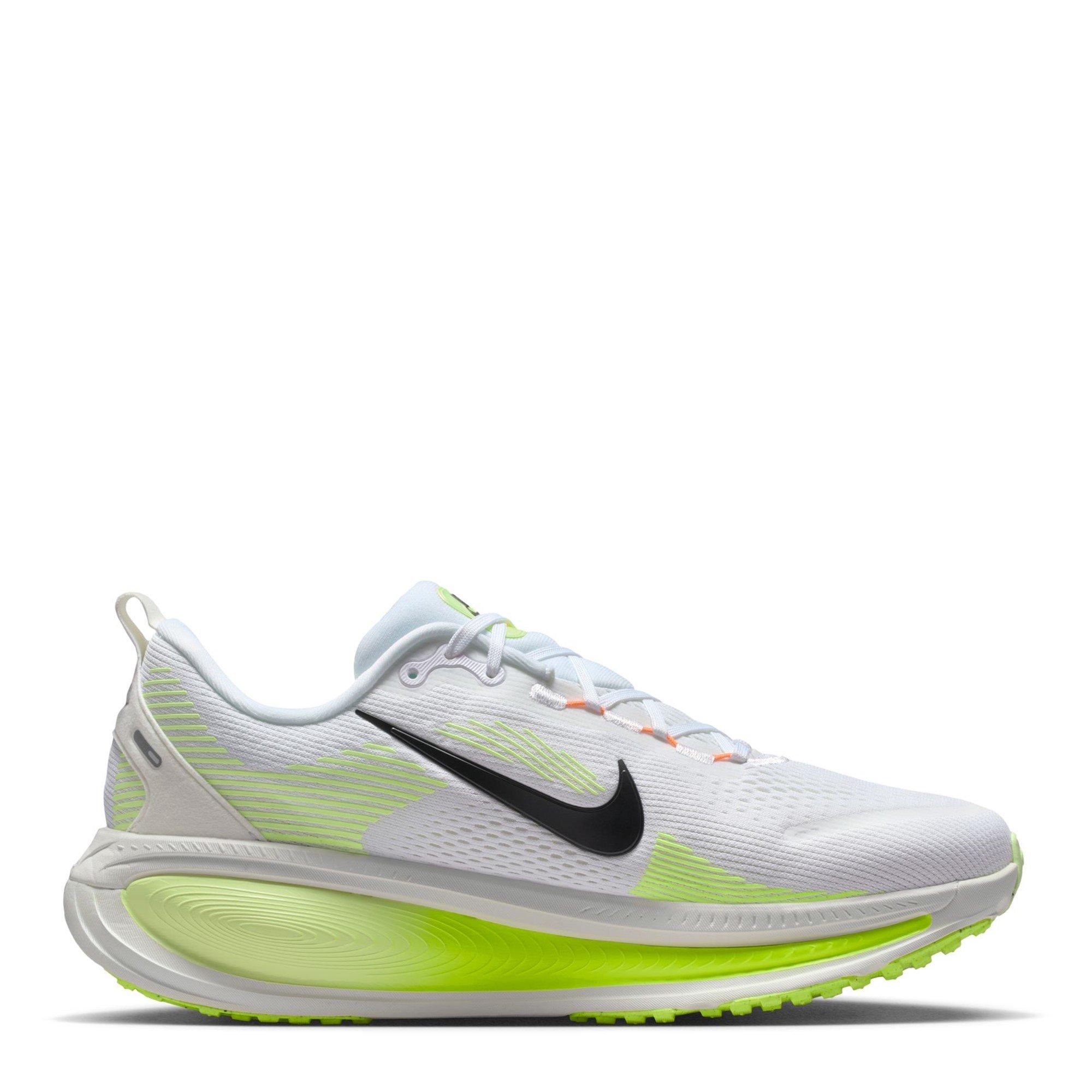 Nike Men's Vomero 18 Running Shoes - White/Volt - 12 (47.5)