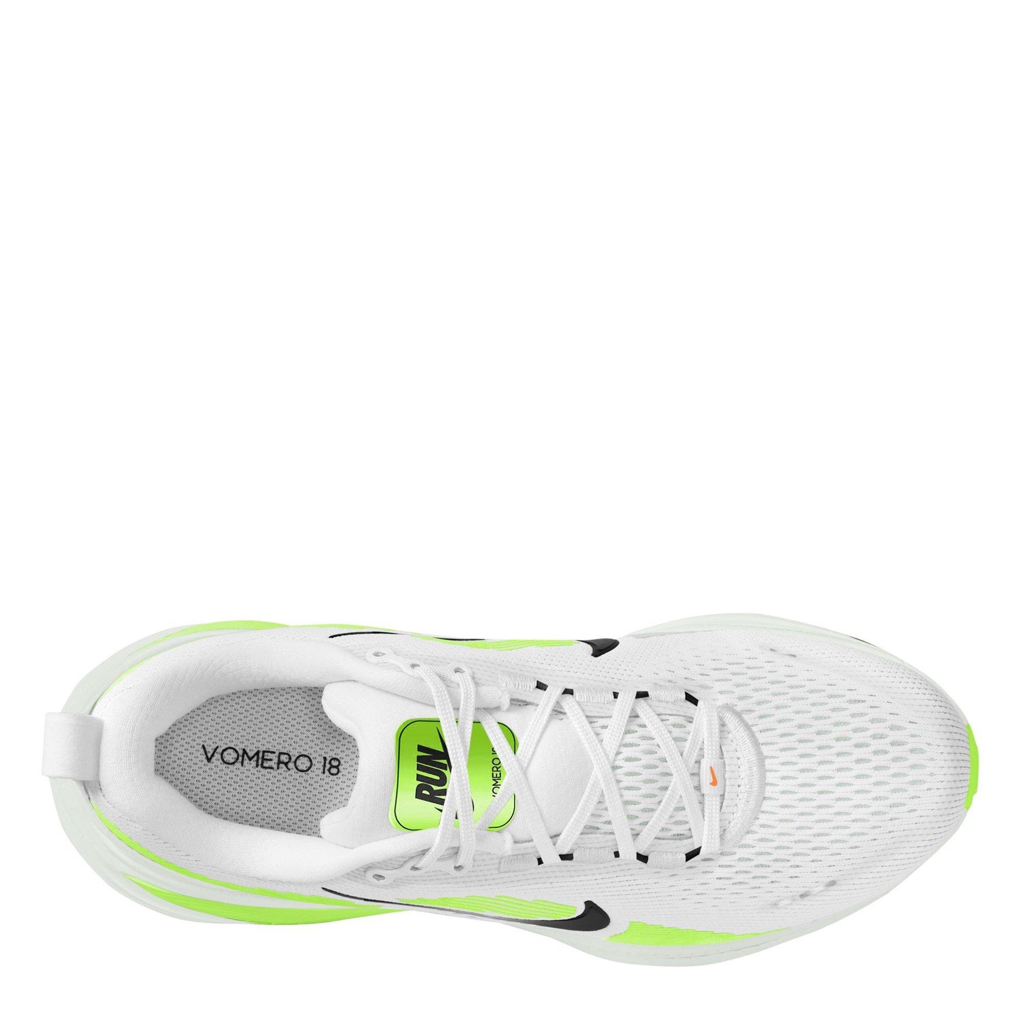 Hvid/Volt - Nike - Vomero 18  Mens Running Shoes - 9
