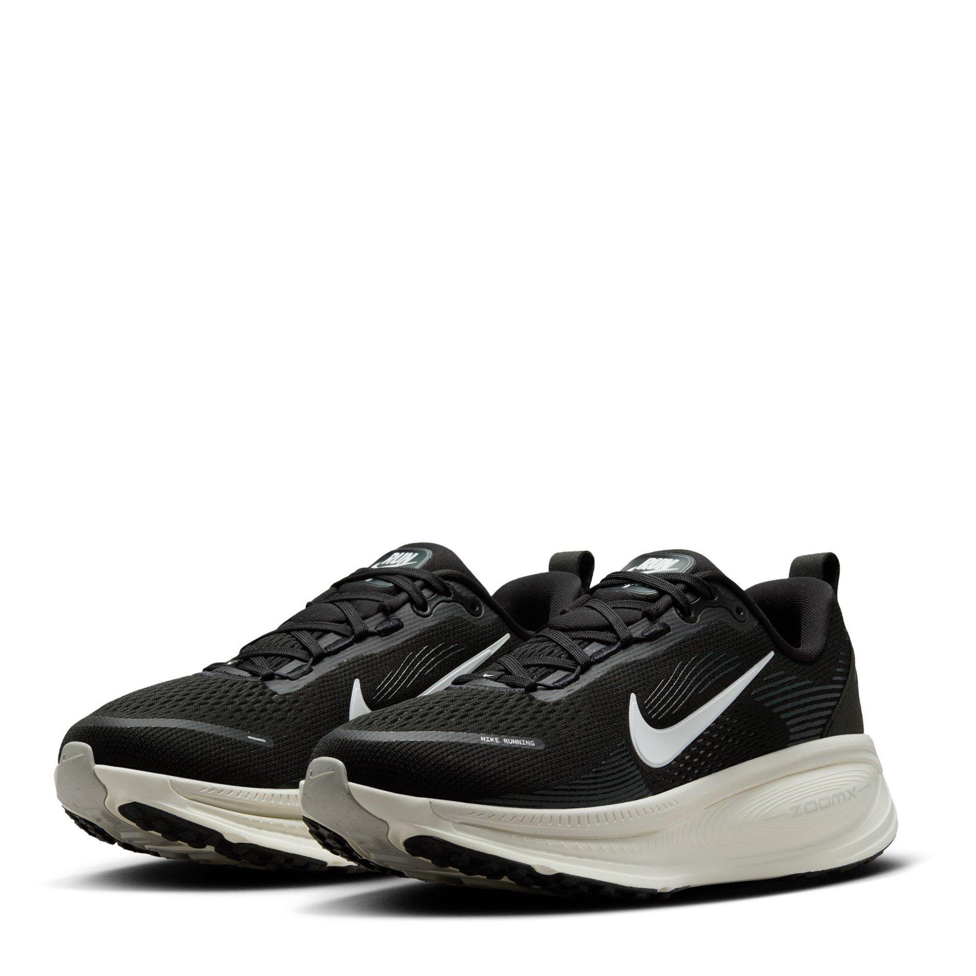 Black/White - Nike - Vomero 18 Road Running Shoes Womens - 4