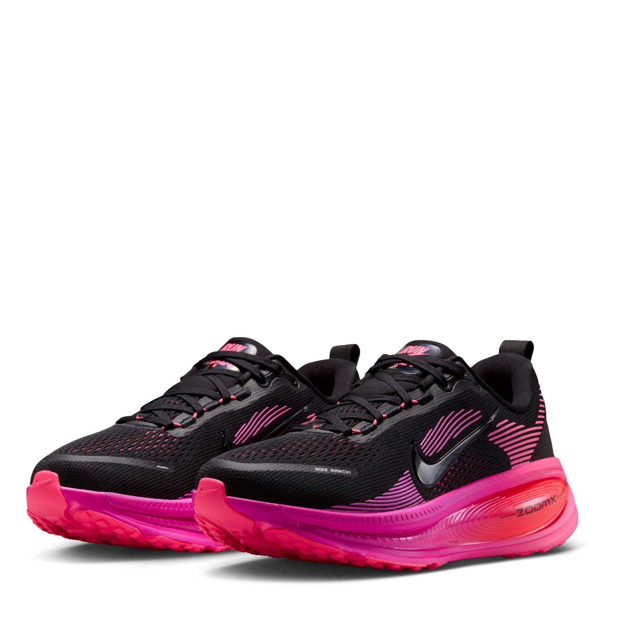 Black/Pink/Rain - Nike - Vomero 18 Road Running Shoes Womens - 4